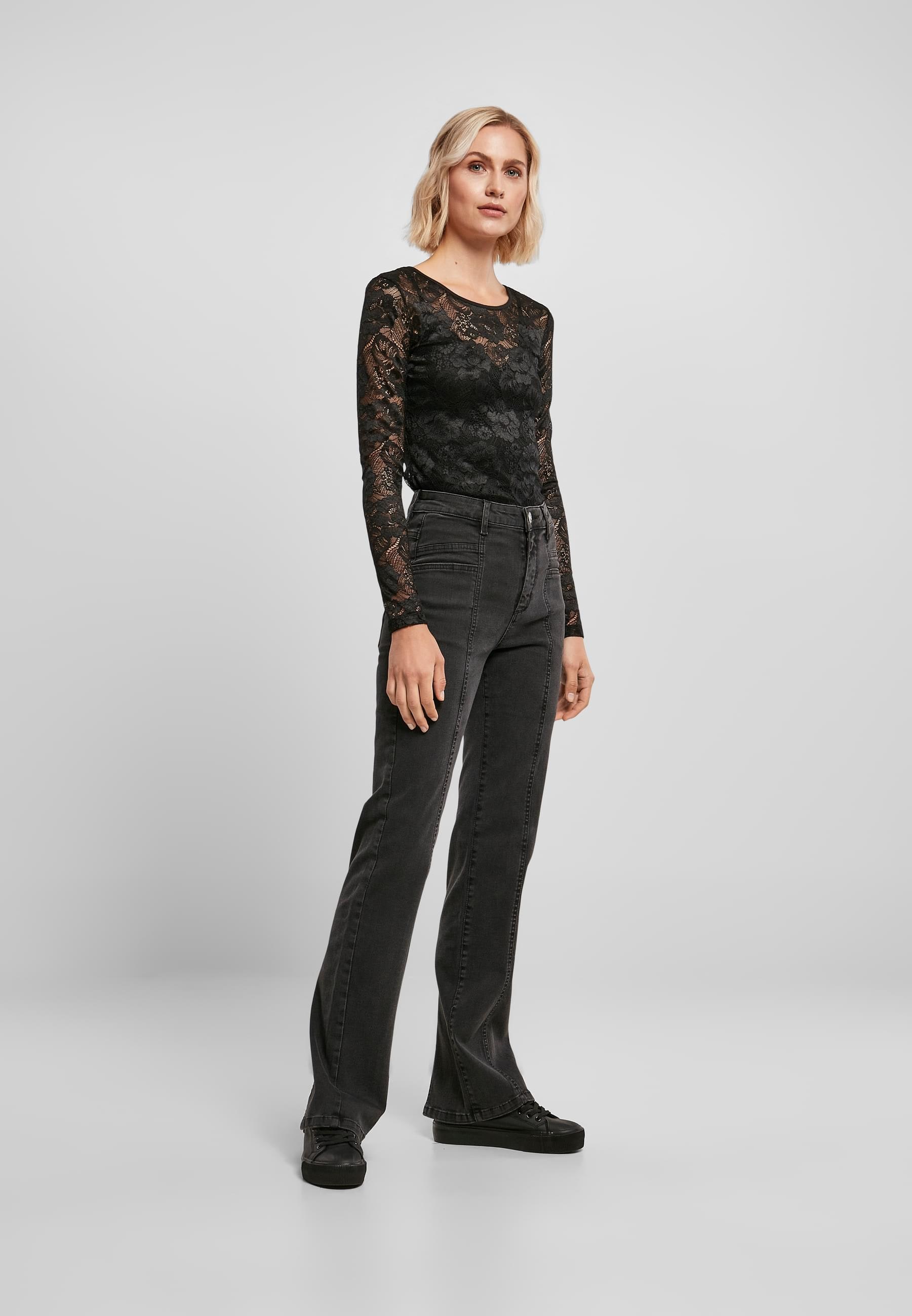 URBAN CLASSICS Body »Urban Classics Damen Ladies Lace Longsleeve Body«