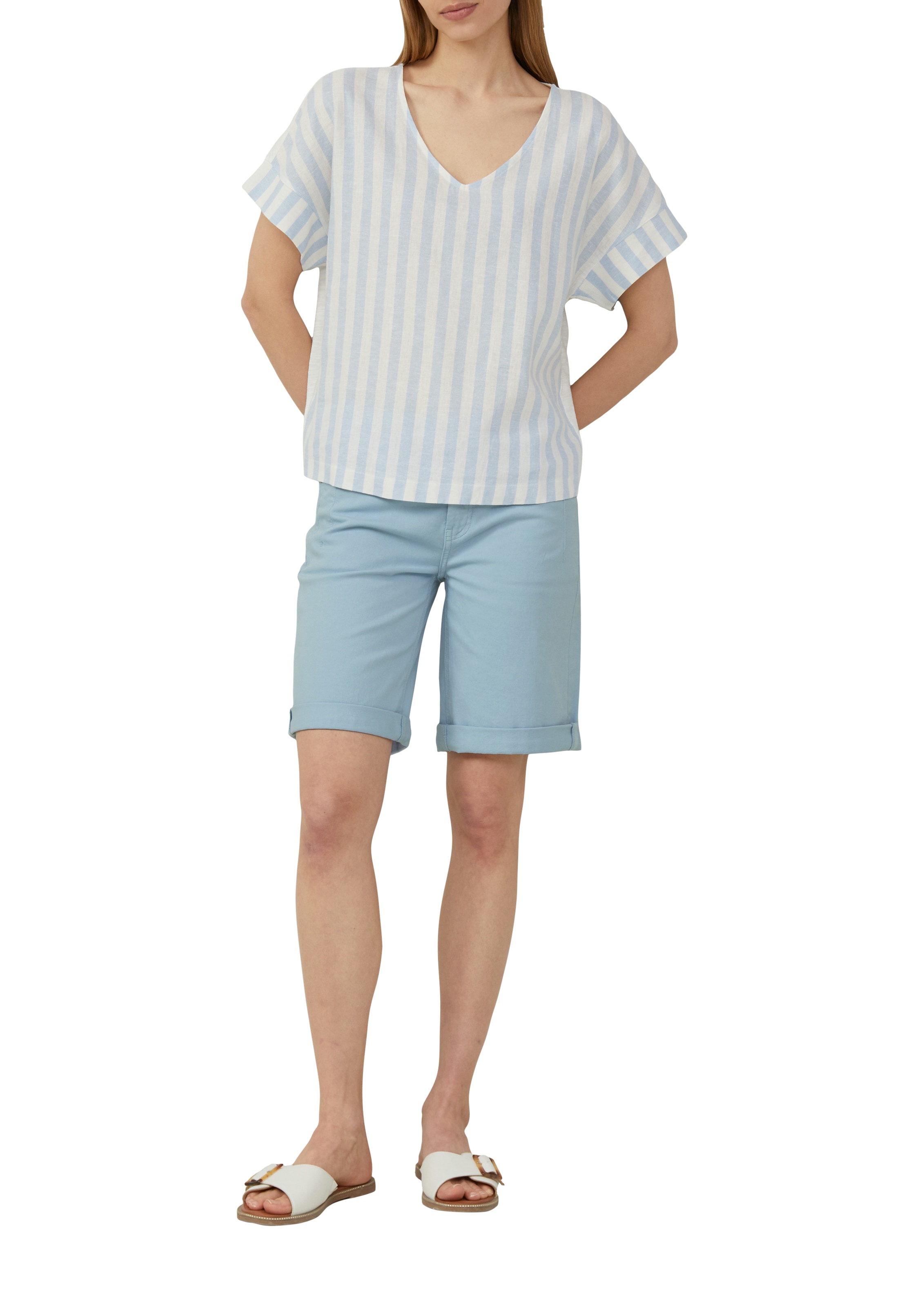 s.Oliver T-Shirt, mit Streifen Muster