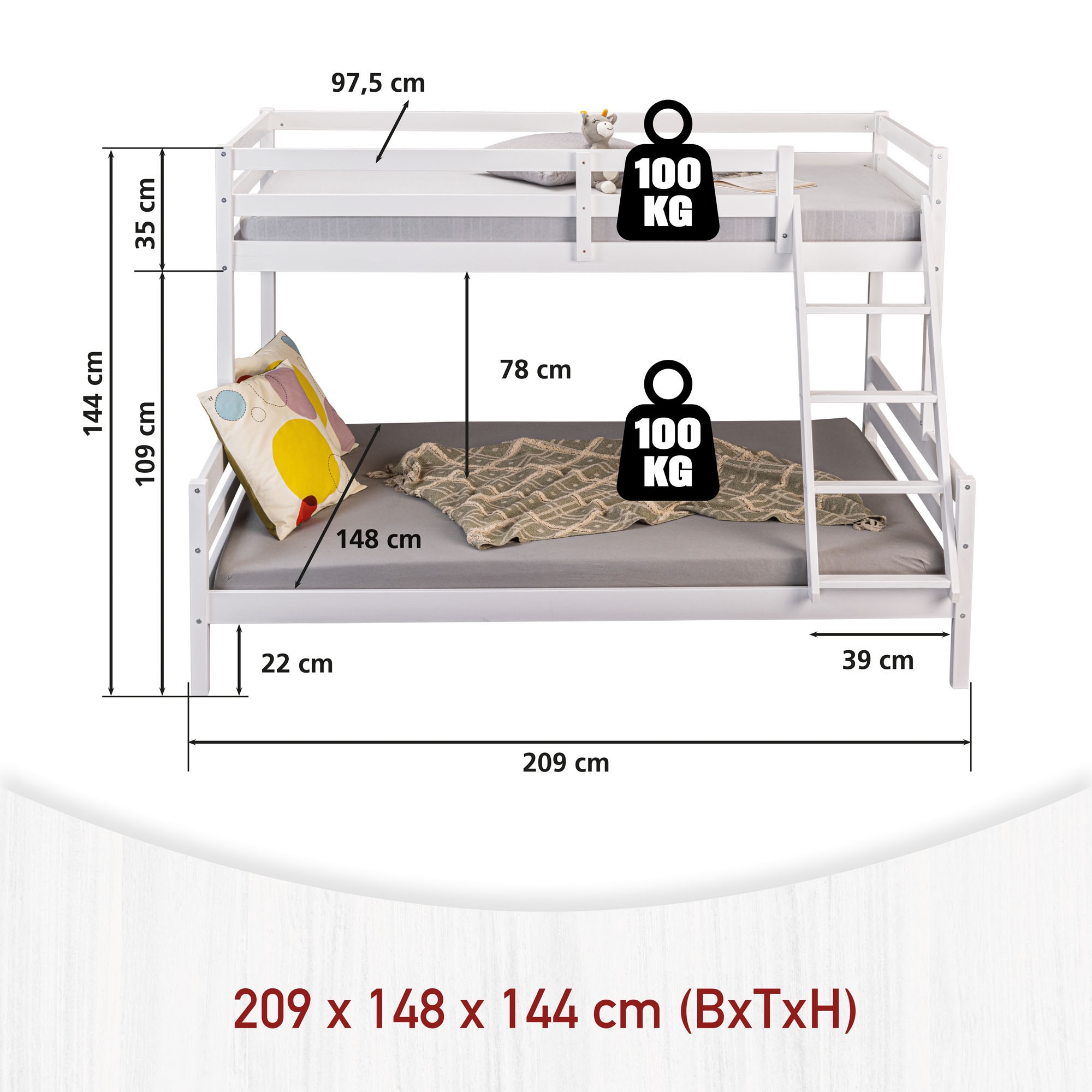 Inter Link Etagenbett 1 Stk. tlg.
