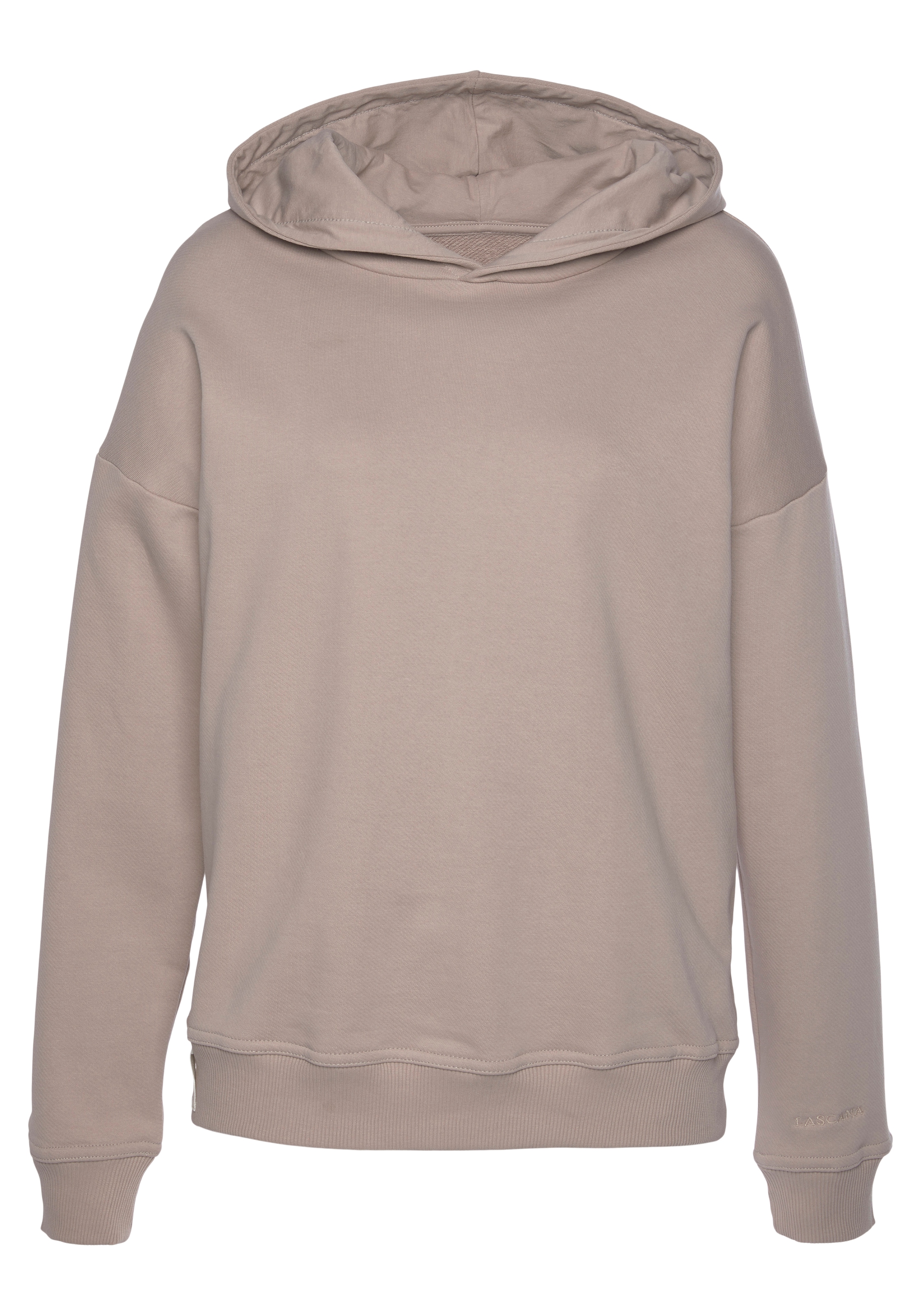 LASCANA Hoodie »-Kapuzensweatshirt«, aus organischer Baumwolle, Loungewear, Loungeanzug, Hoodie