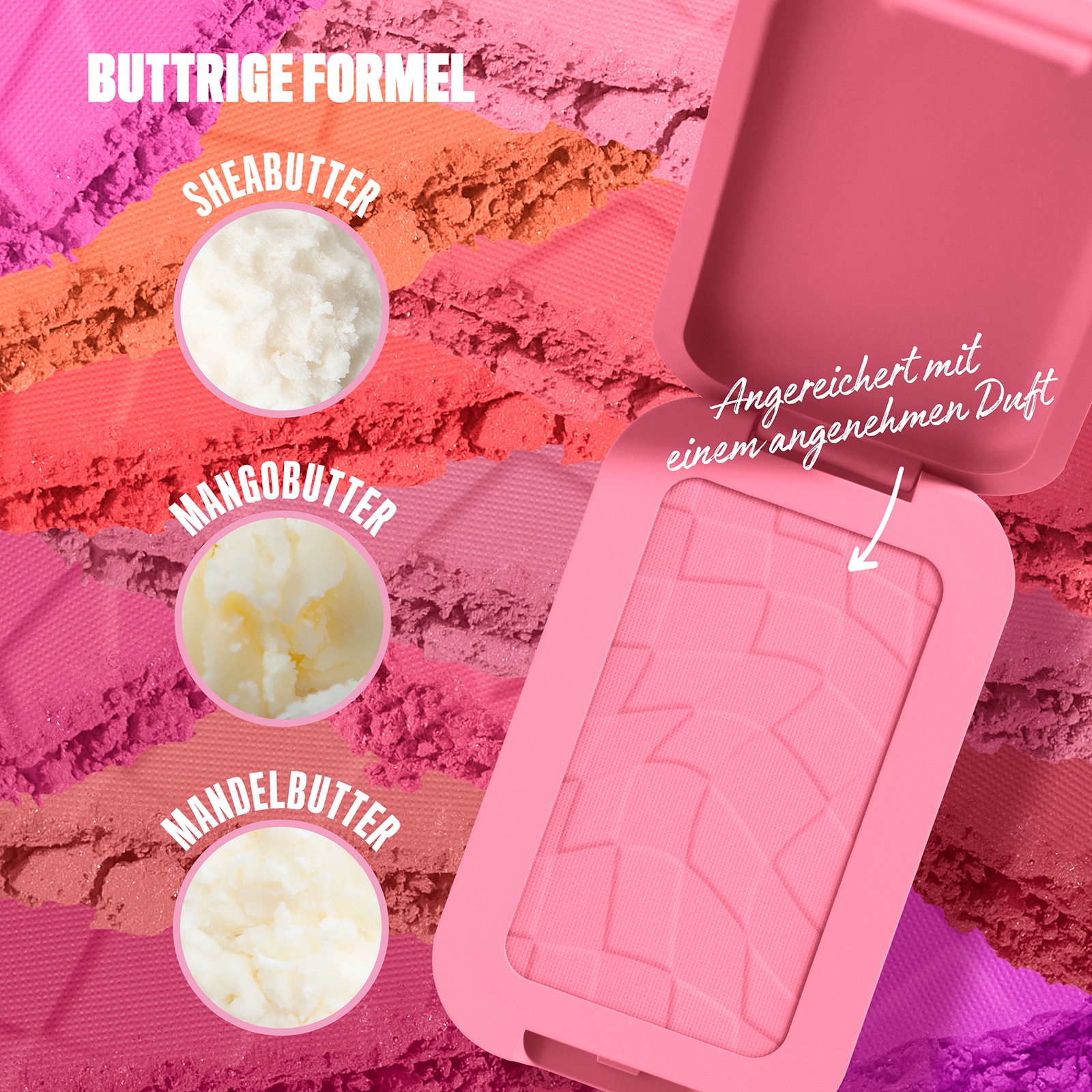 NYX Rouge »Makeup Buttermelt Blush«, Cremige, leichte Textur, variable Deckkraft, pflegende Formel.