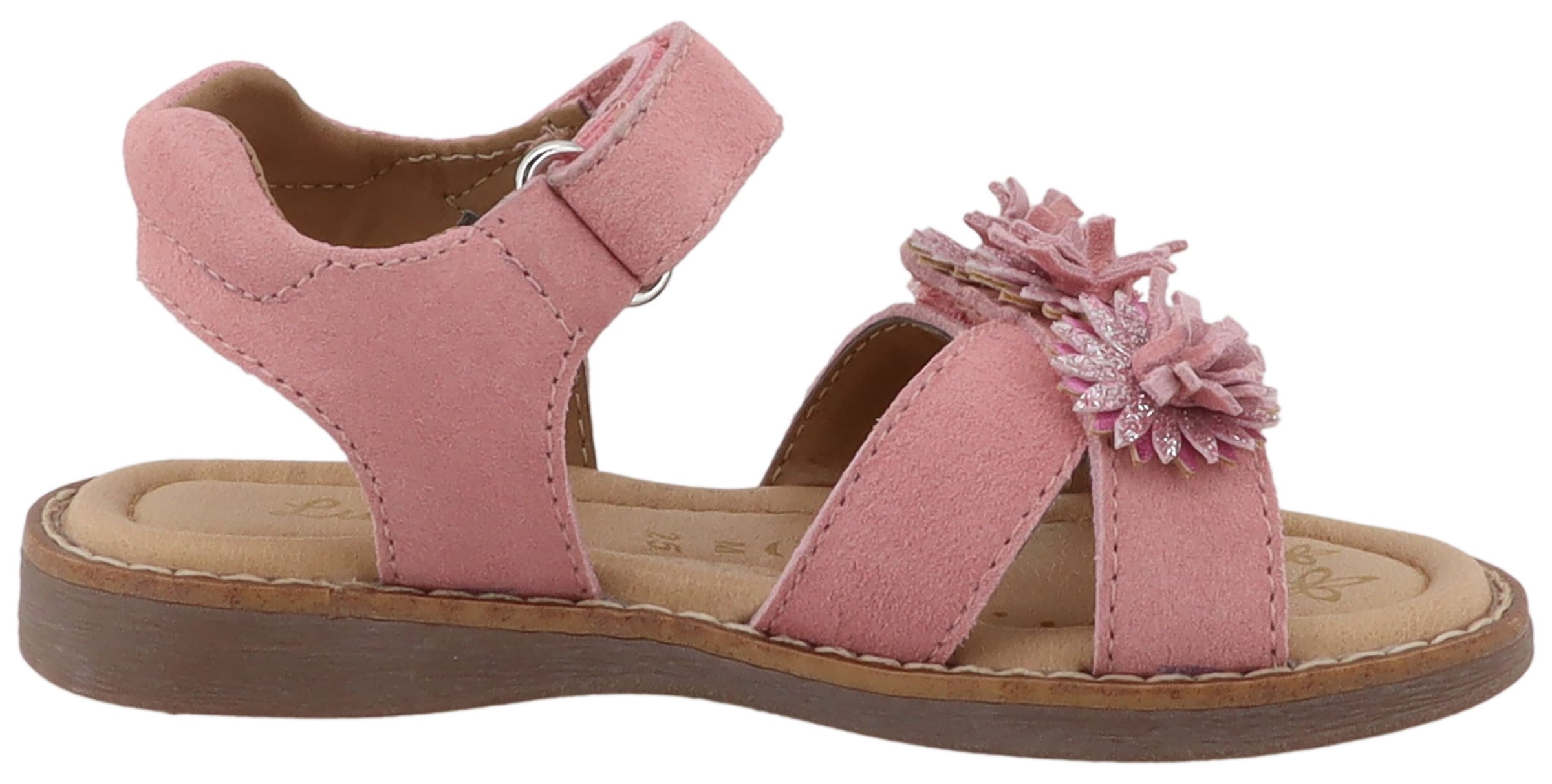 Lurchi Sandale »Loona«  Klettschuh mit Blütenapplikation, Größenschablone zum Download