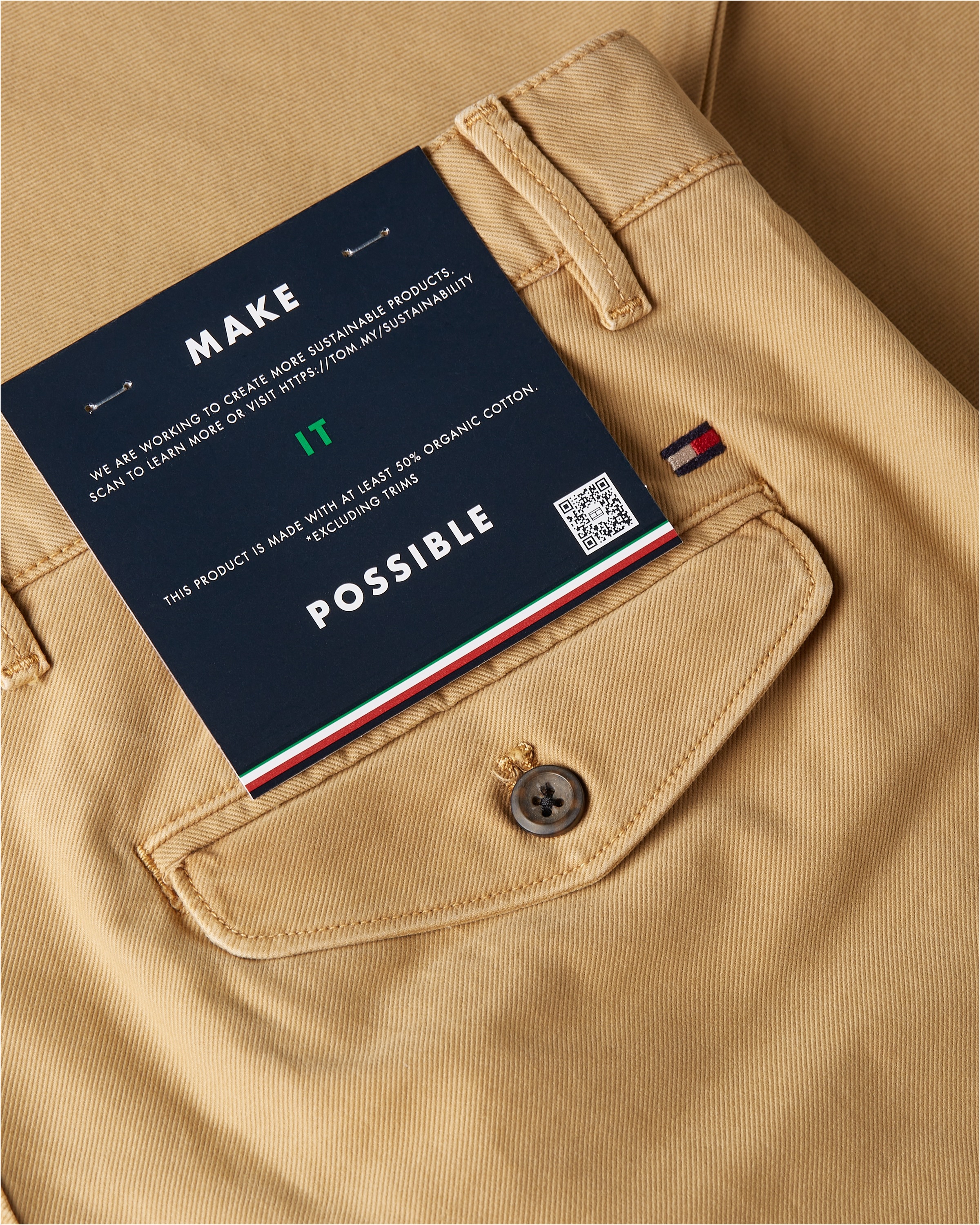 Tommy Hilfiger Chinohose »CHINO CHELSEA GABARDINE GMD«  mit Logostickerei auf der Hintertasche