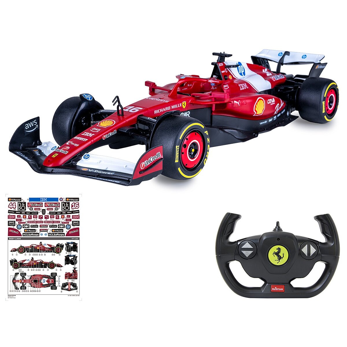 Jamara RC-Auto »Ferrari SF-25 1:12 rot 2,4GHz«