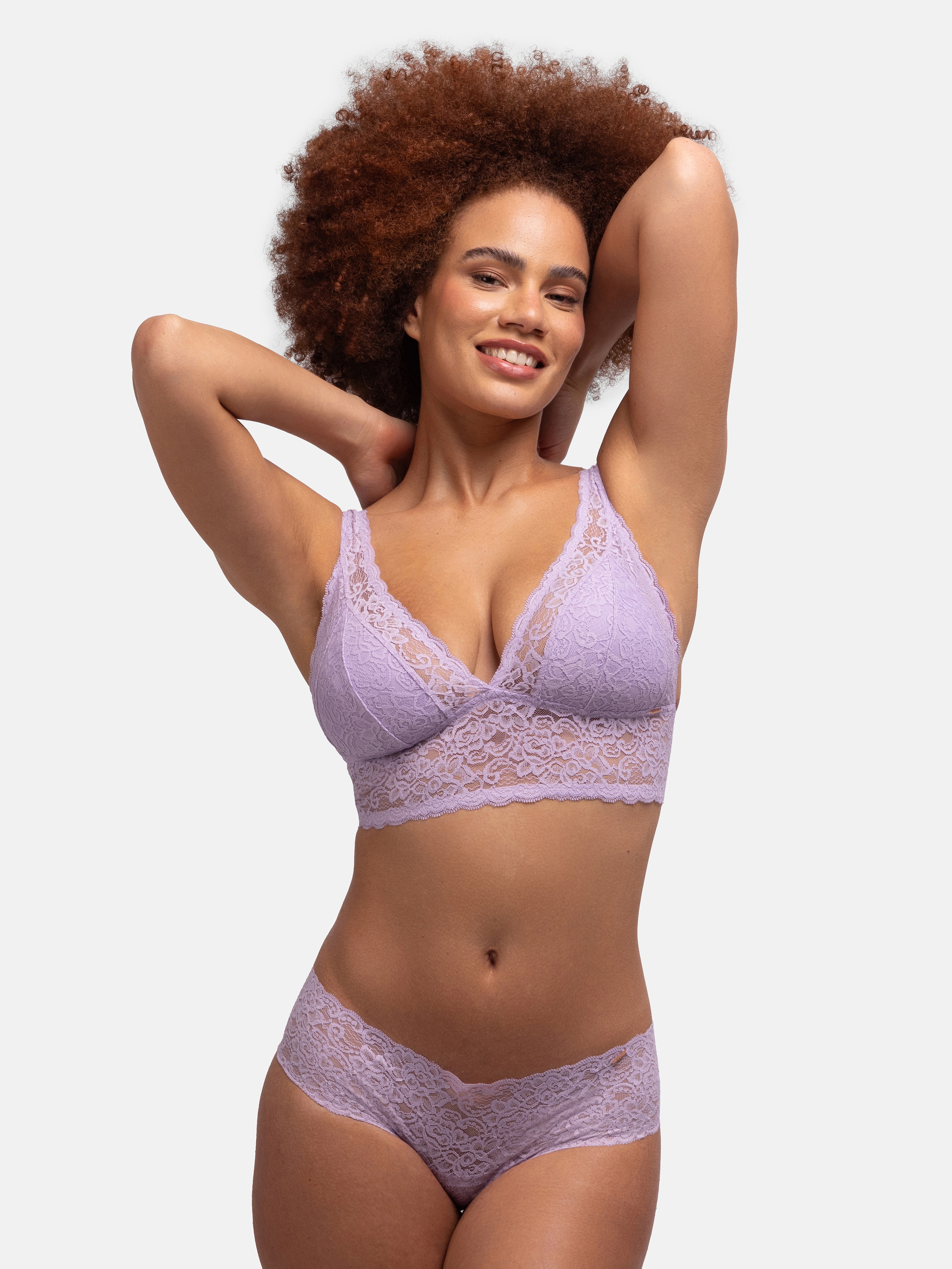 Dorina Bralette »LANA-2PP«, ohne Bügel, florale Spitze, breites Unterbrustband