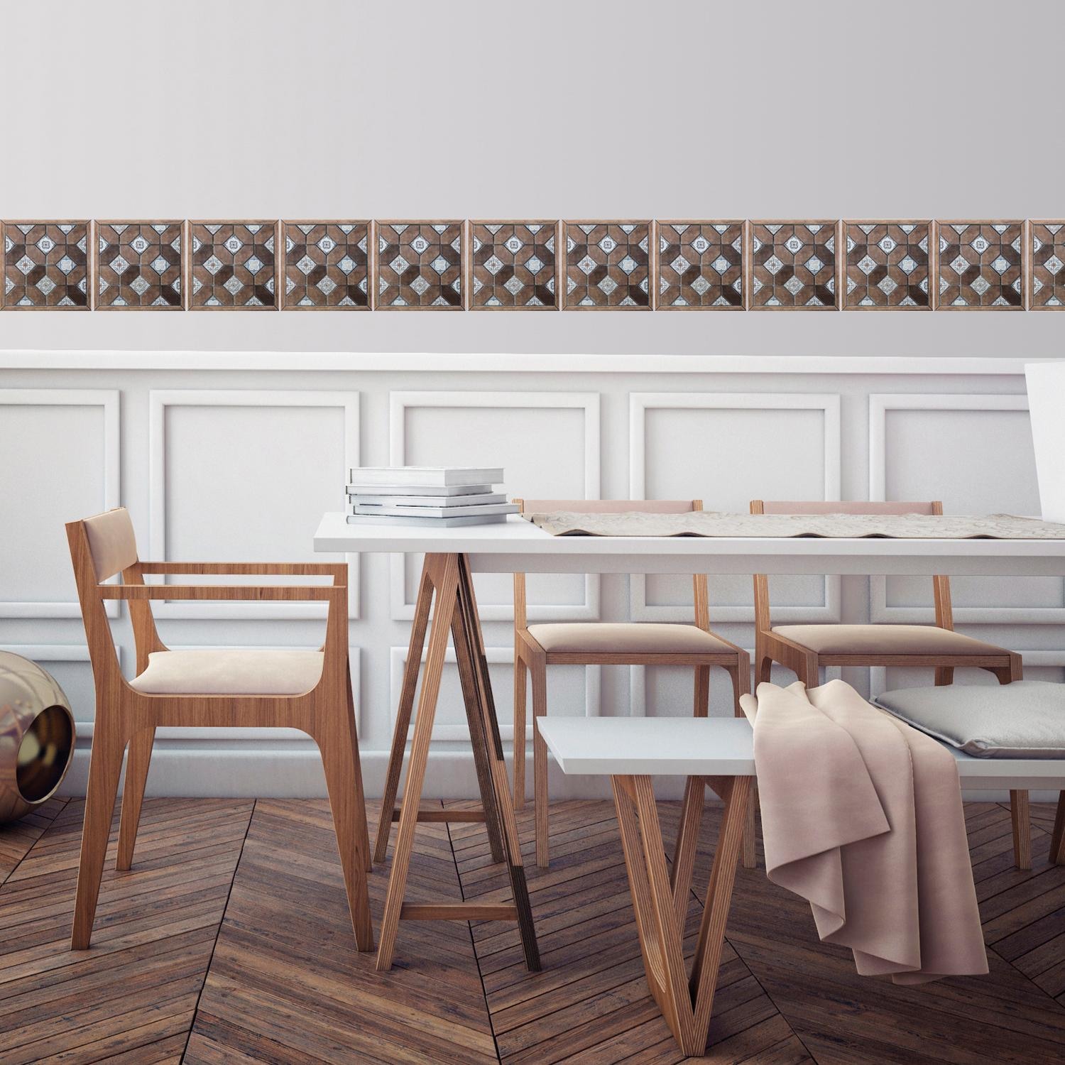 queence Fliesenaufkleber »Mosaik Muster«, Stickerfliesen, selbstklebend, Sticker, 12er Set