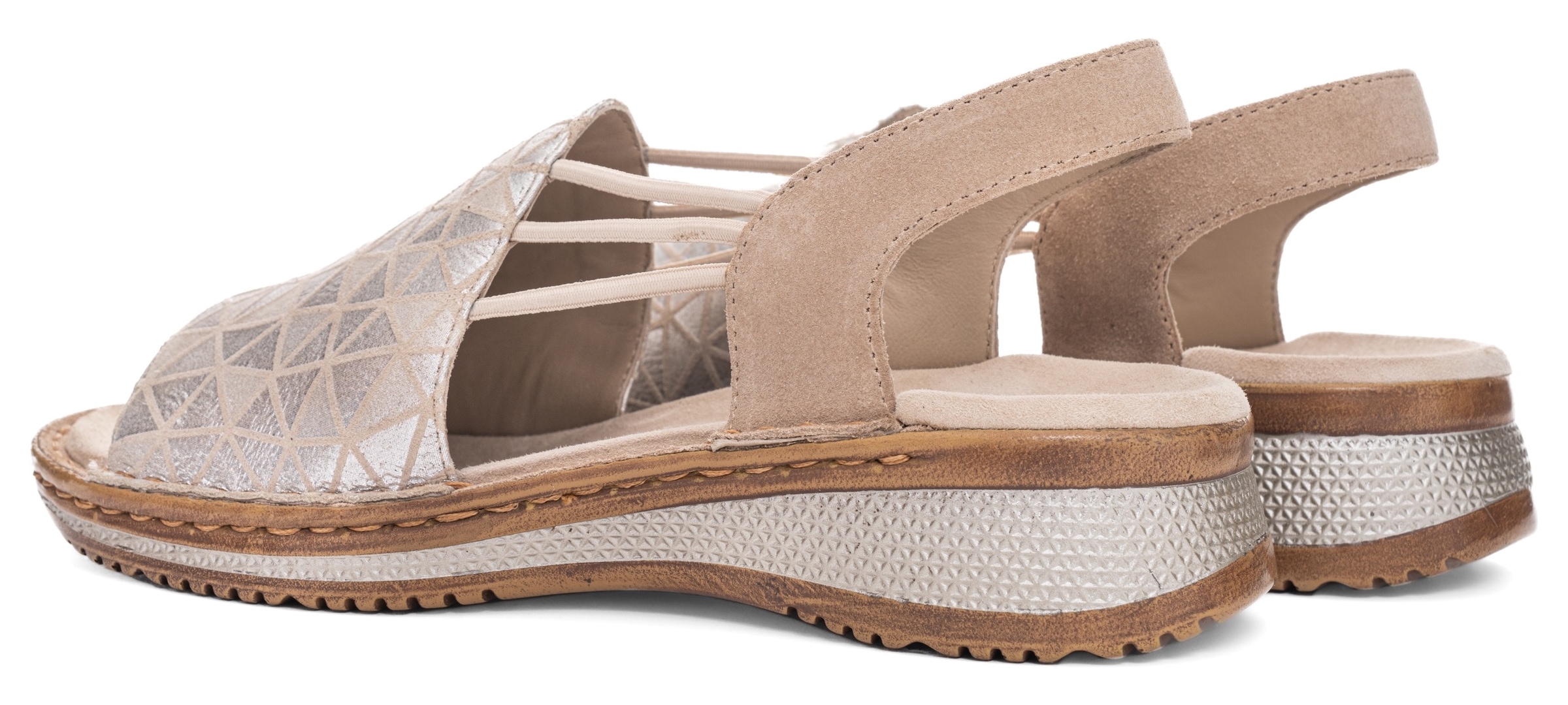 Ara Riemchensandale »HAWAII«, Sommerschuh, Sandalette, Keilabsatz, mit Stretch-Bänder, G-Weite