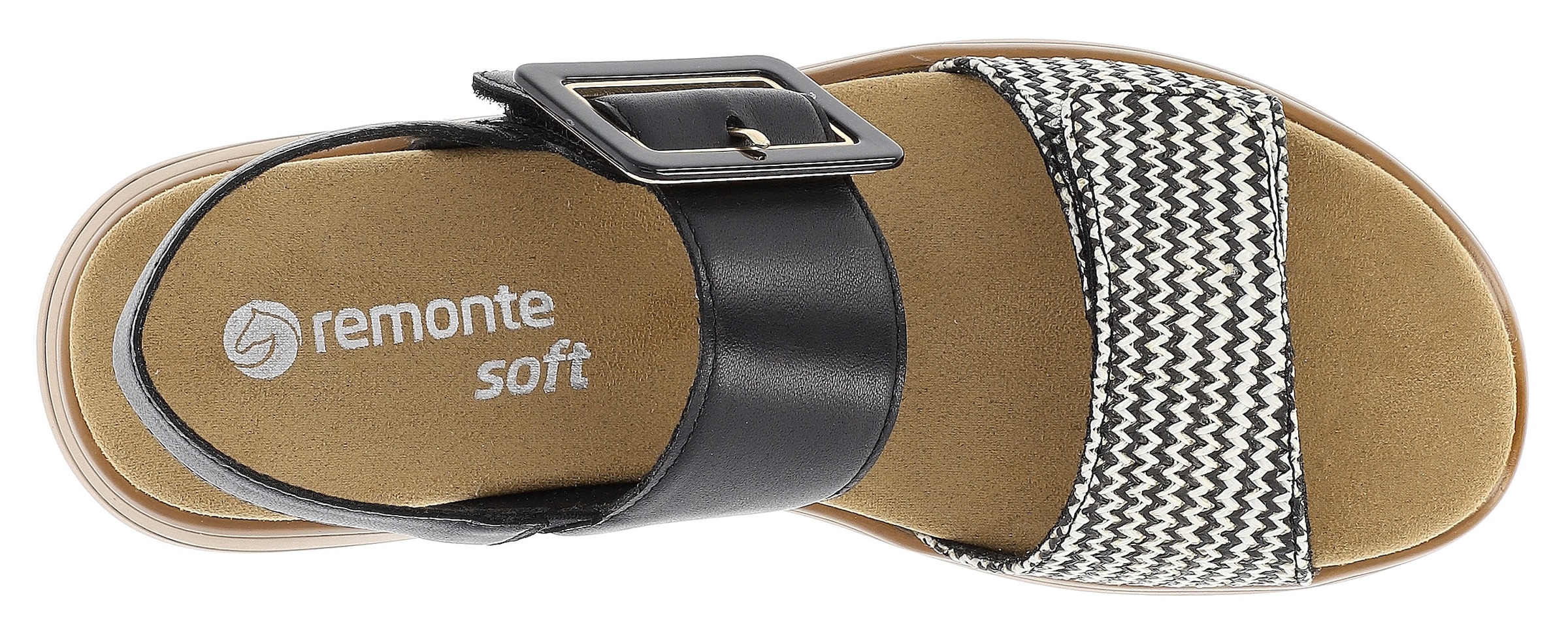 Remonte Keilsandalette »ELLE-Collection«  , Sommerschuh, Sandale, Komfortschuh mit praktischen Klettverschlüssen