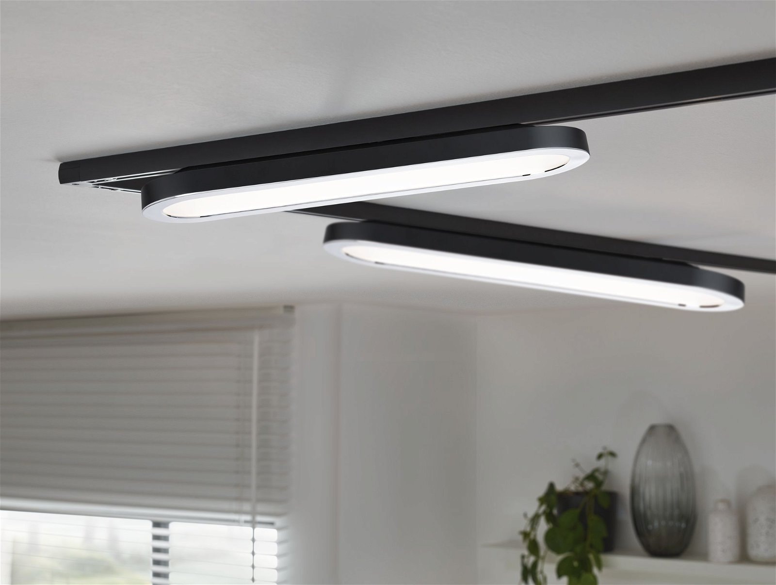 Paulmann Schienensystem-Leuchten »URail Panel Loop 480lm 7W 2700K 230V Chrom matt, Chrom 7W«, Einzelspot, dimmbar