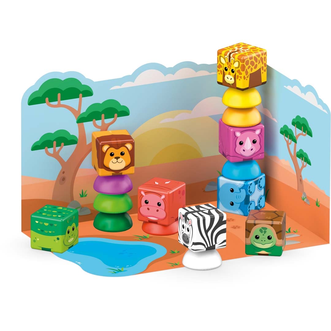 Geomag™ Magnetspielbausteine »Magicube Blocks Stacking Safari (310)« Made in Europe