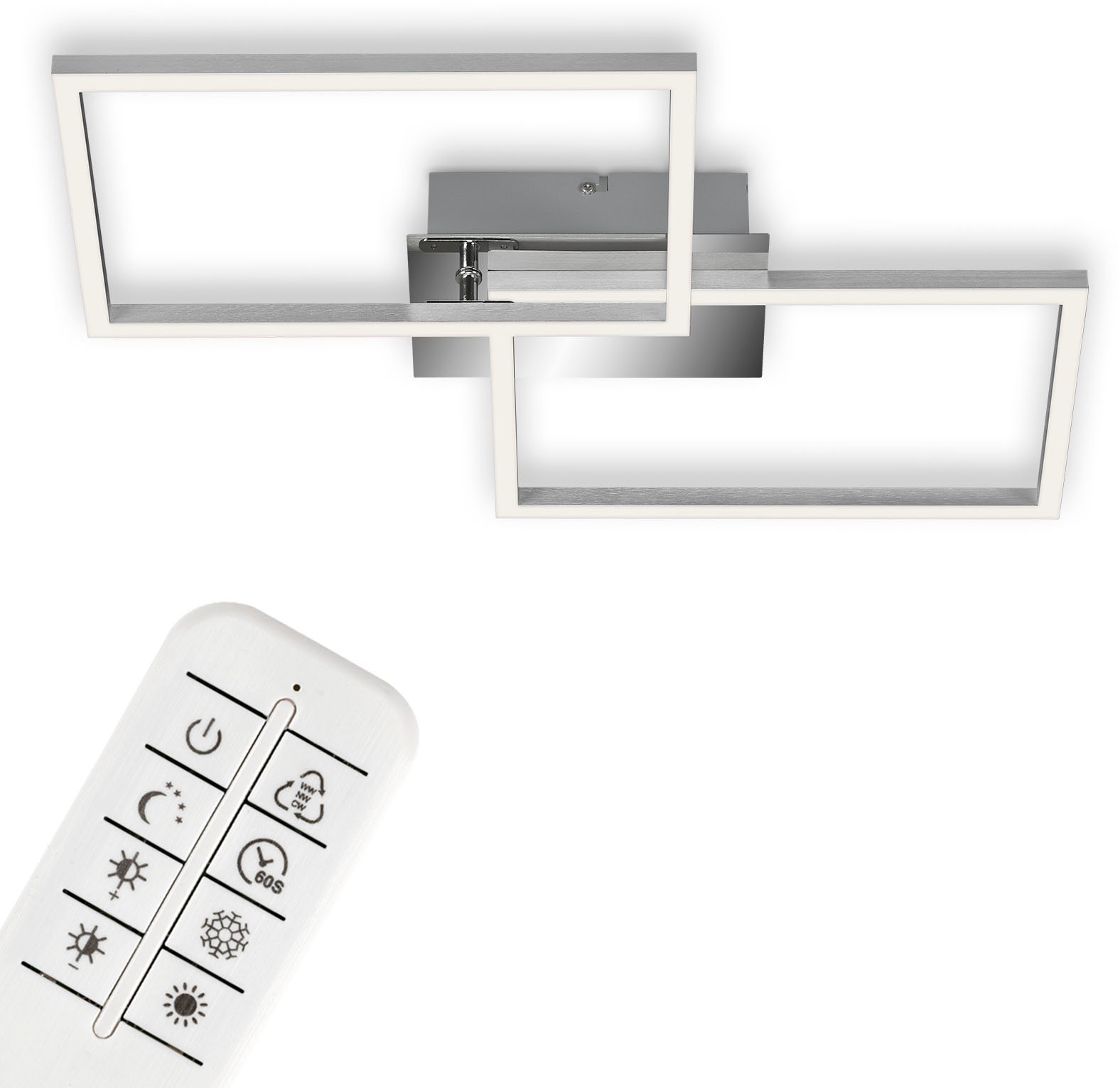 Briloner Leuchten LED Deckenleuchte »3149018 FRAME«, Leuchtmittel LED-Board günstig online kaufen