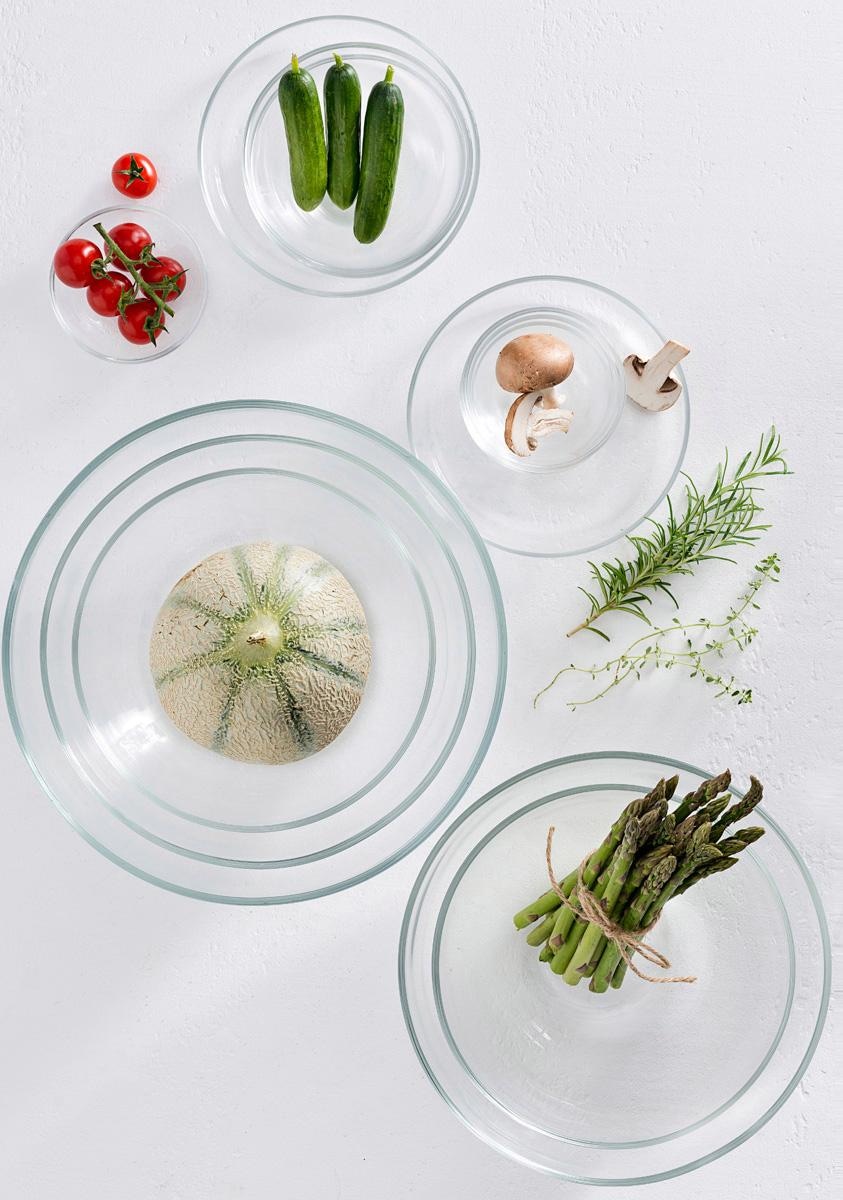 LEONARDO Teller »Cucina«, (Set, 6 St.), Glas, Ø 18 cm
