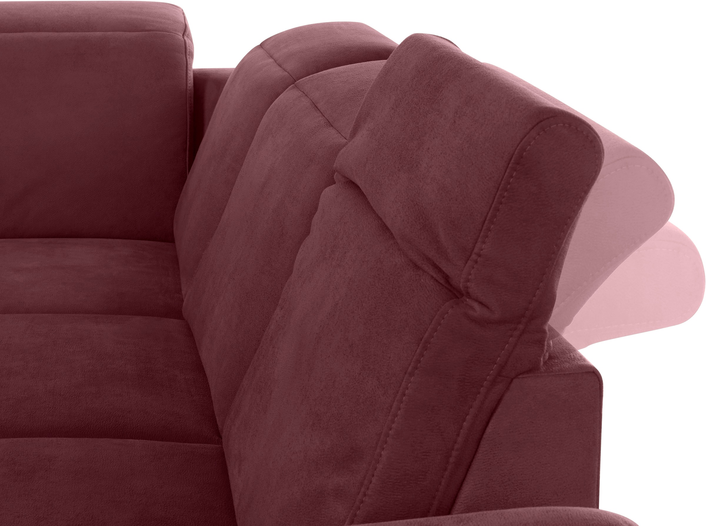 sit&more Ecksofa »Darwin L-Form«, inklusive Federkern, wahlweise mit Kopfteilverstellung, Bettfunktion
