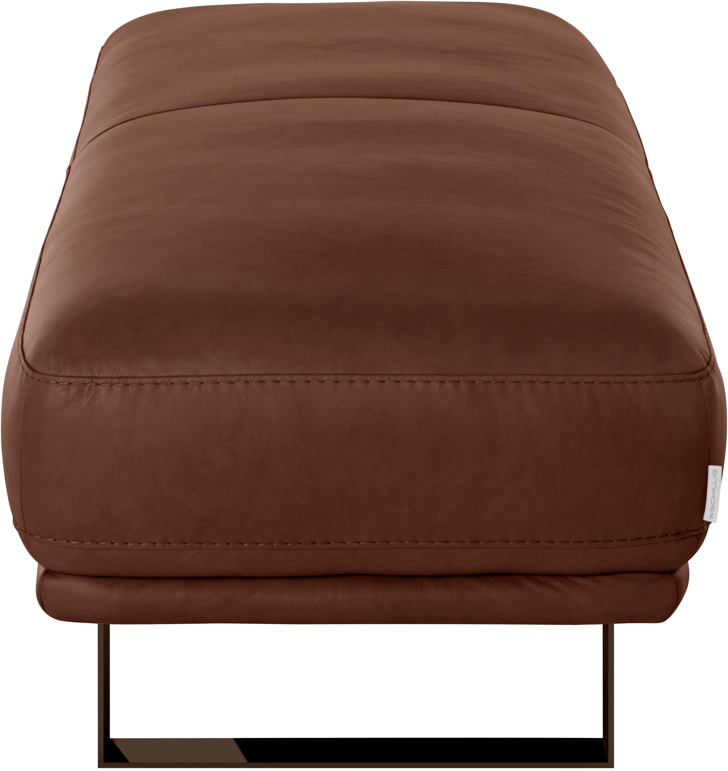W.SCHILLIG Hocker »montanaa«, mit Metallkufen in Bronze pulverbeschichtet, Breite 141 cm