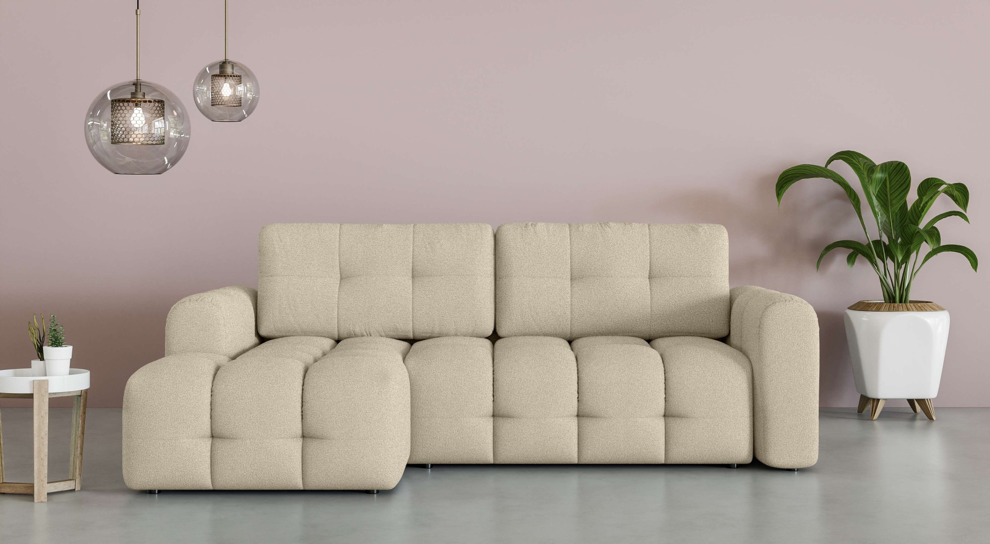 OTTO home Ecksofa »Manilla, wahlweise mit Bettfunktion, B/T/H 265/170/91 cm günstig online kaufen