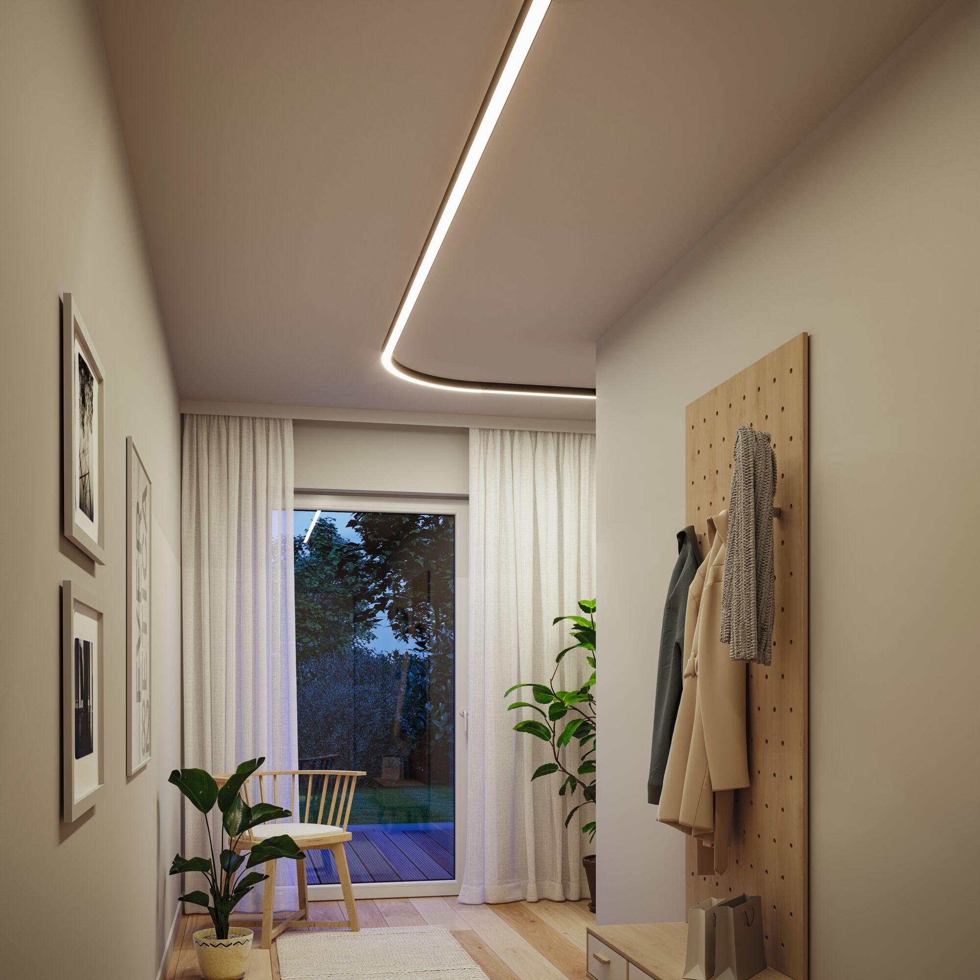 Paulmann Schienensystem-Leuchten »Linion Lichtkanal 90 ° 2x750lm 3000K«