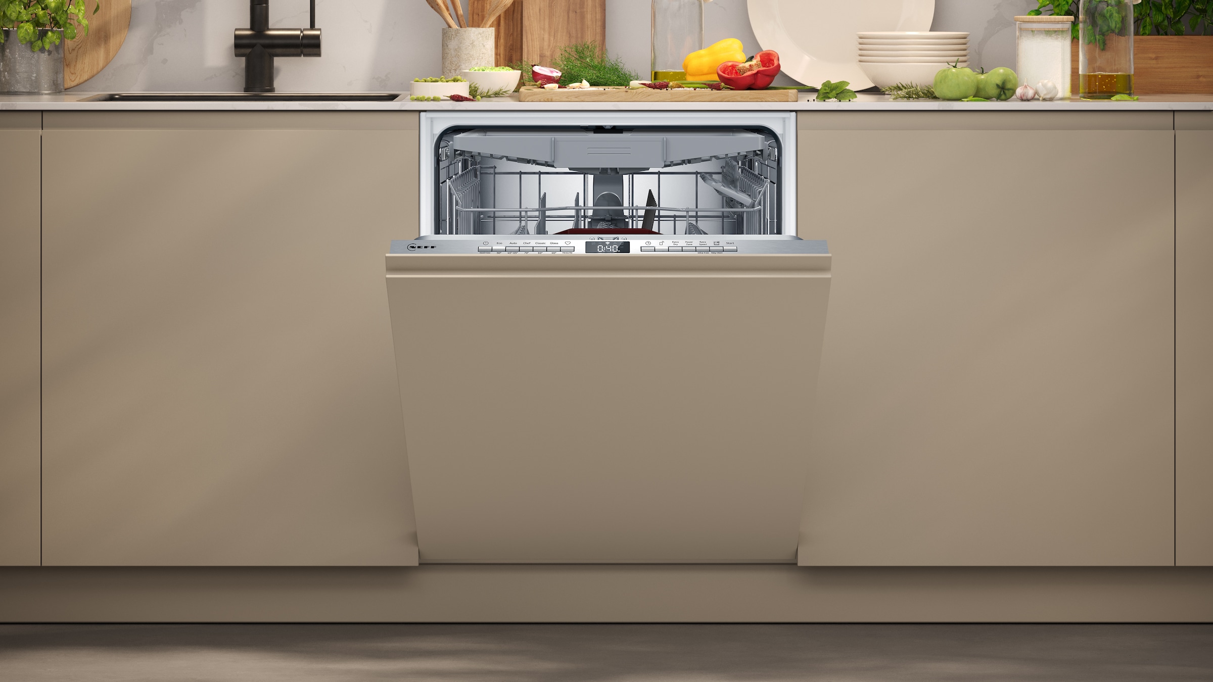 NEFF vollintegrierbarer Geschirrspüler N 50 »S155HCX03E« 14 tlg. Maßgedecke