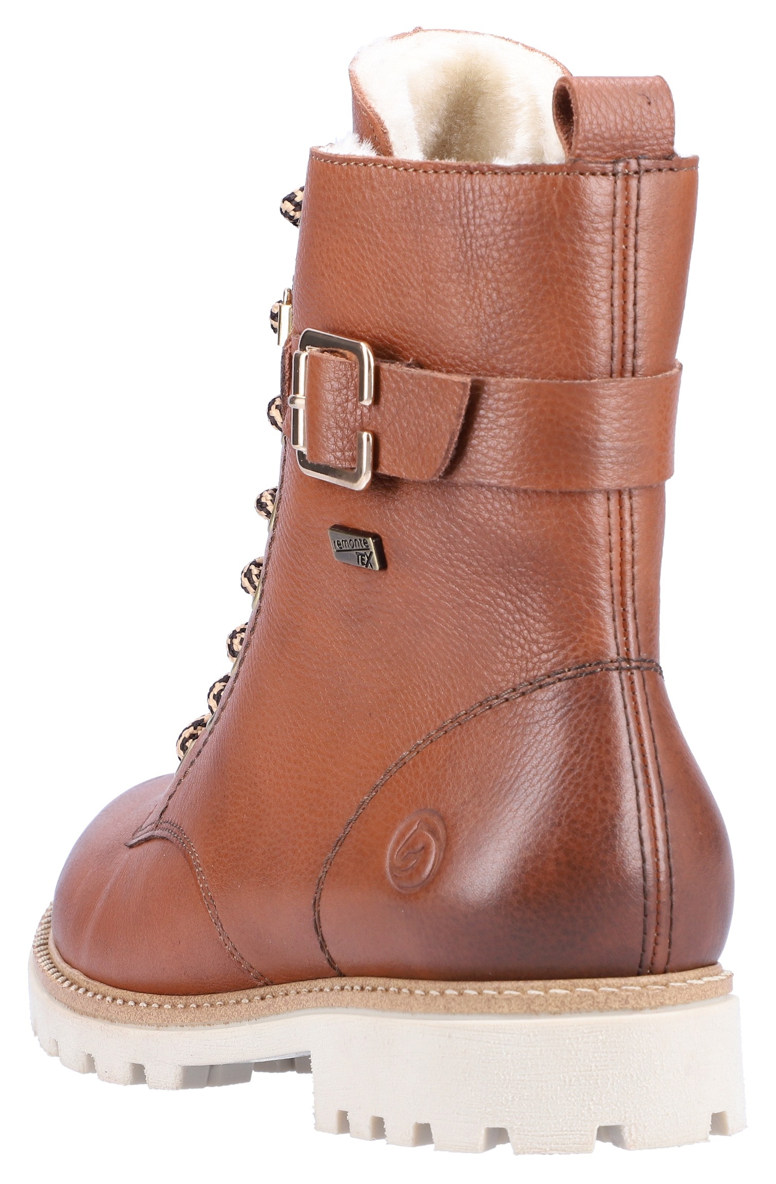 Remonte Winterboots, Blockabsatz, Schnürboots, Outdoorschuh mit Zierschnalle