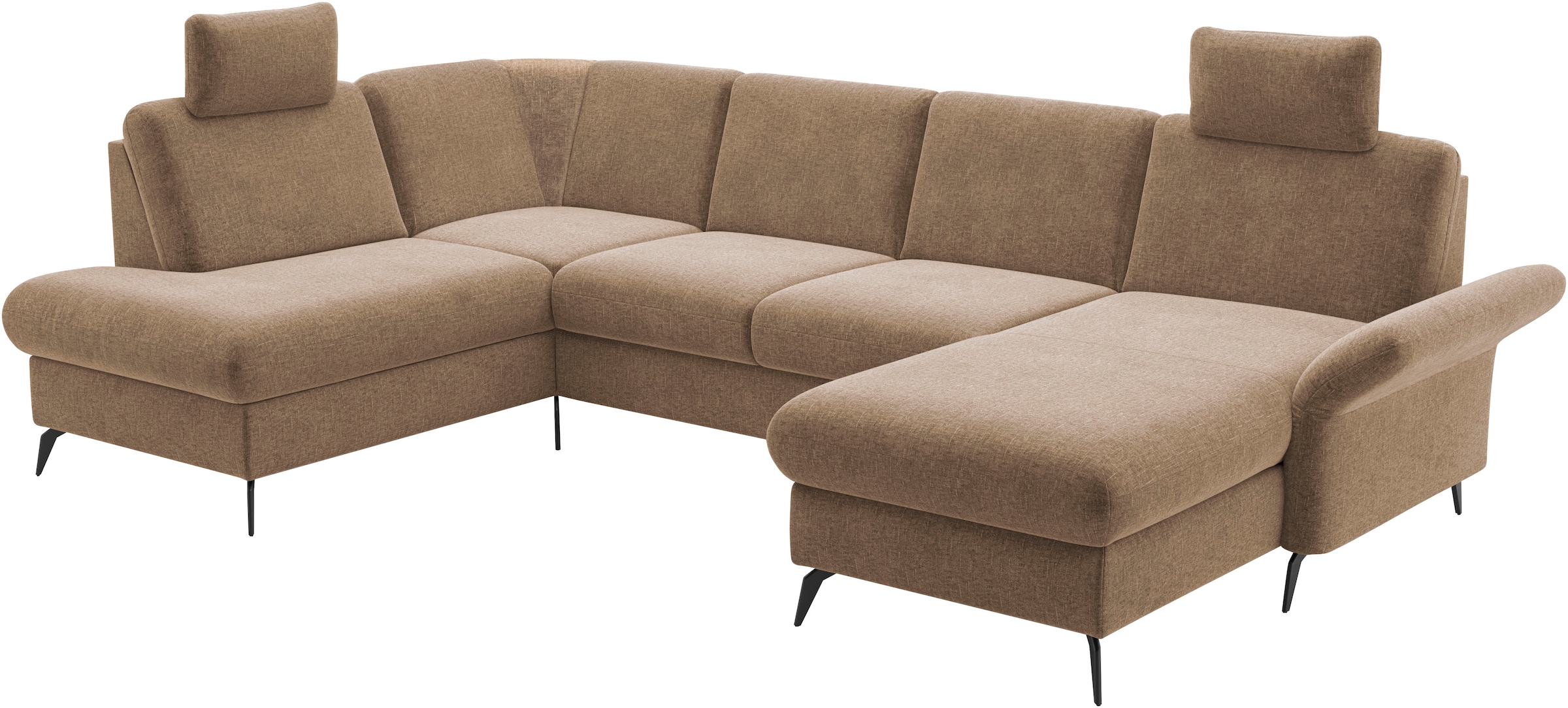 Home affaire Wohnlandschaft »Rochelle«, optional: Armteilverstellung, klappbar, Bettkasen