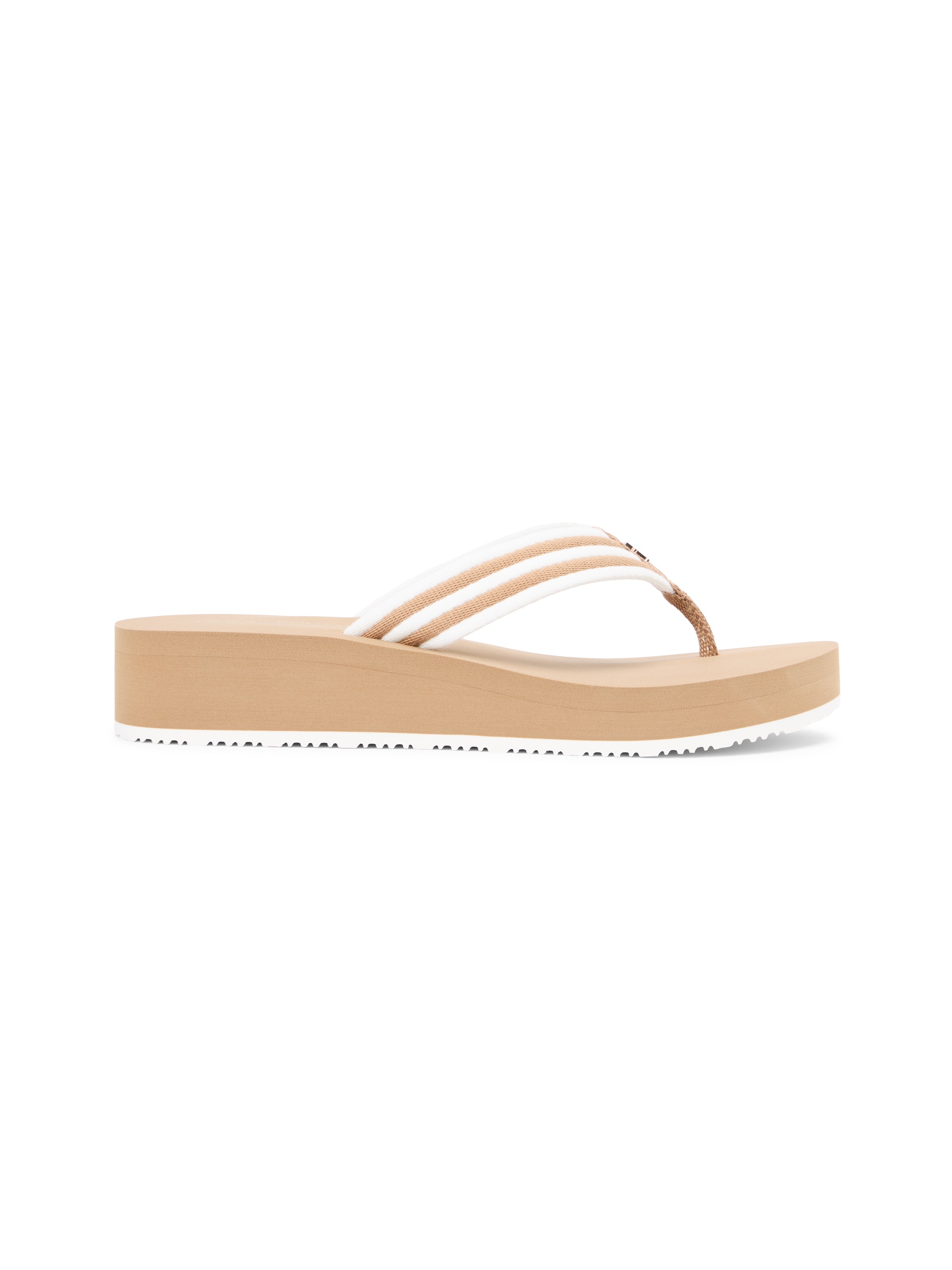 Tommy Hilfiger Zehentrenner »TH STRIPE SUMMER SANDAL«  Sommerschuh, Dianette mit gestreifter Bandage
