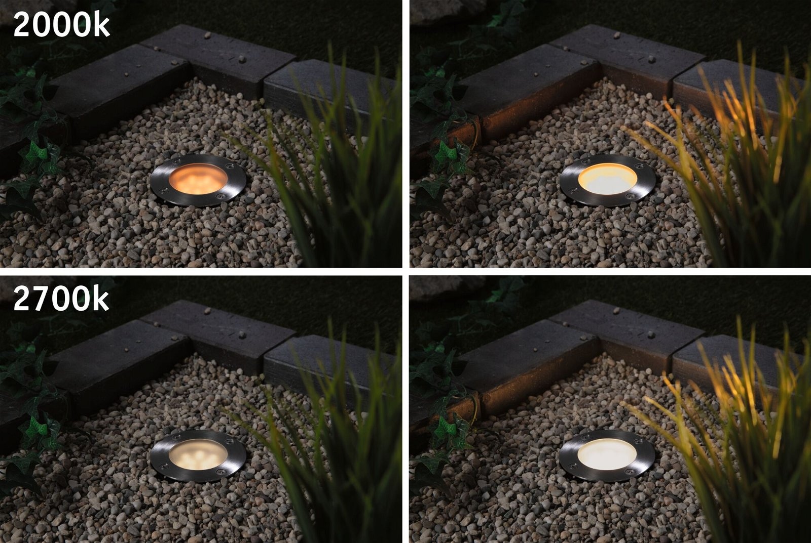 Paulmann LED Einbauleuchte »Plug & Shine Bodeneinbauleuchte Goldlicht Einzelspot IP65 4,6W Schwarz«, 1 flammig, Smart Home Zigbee 3.0, Insektenfreundlich, Tunable Warmwhite