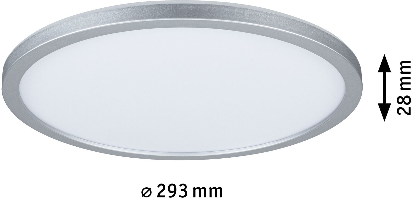 Paulmann LED Panel »Atria Shine IP44 rund 293mm 16W 1600lm 3000K«, 1 flammig, Backlight