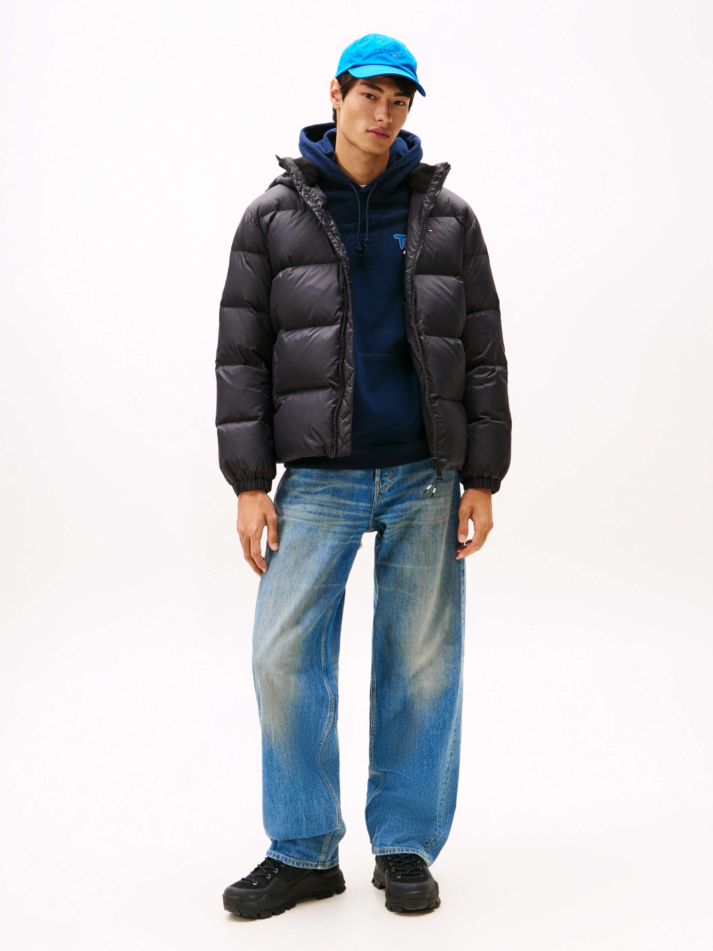 Tommy Jeans Steppjacke »TJM ESSENTIAL DOWN JACKET EXT«, mit Kapuze, Daunenjacke, Übergangsjacke Winterjacke Outdoorjacke Gefüttert