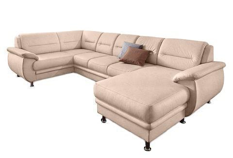 sit&more Wohnlandschaft »Mailand U-Form«, wahlweise mit Bettfunktion, frei im Raum stellbar