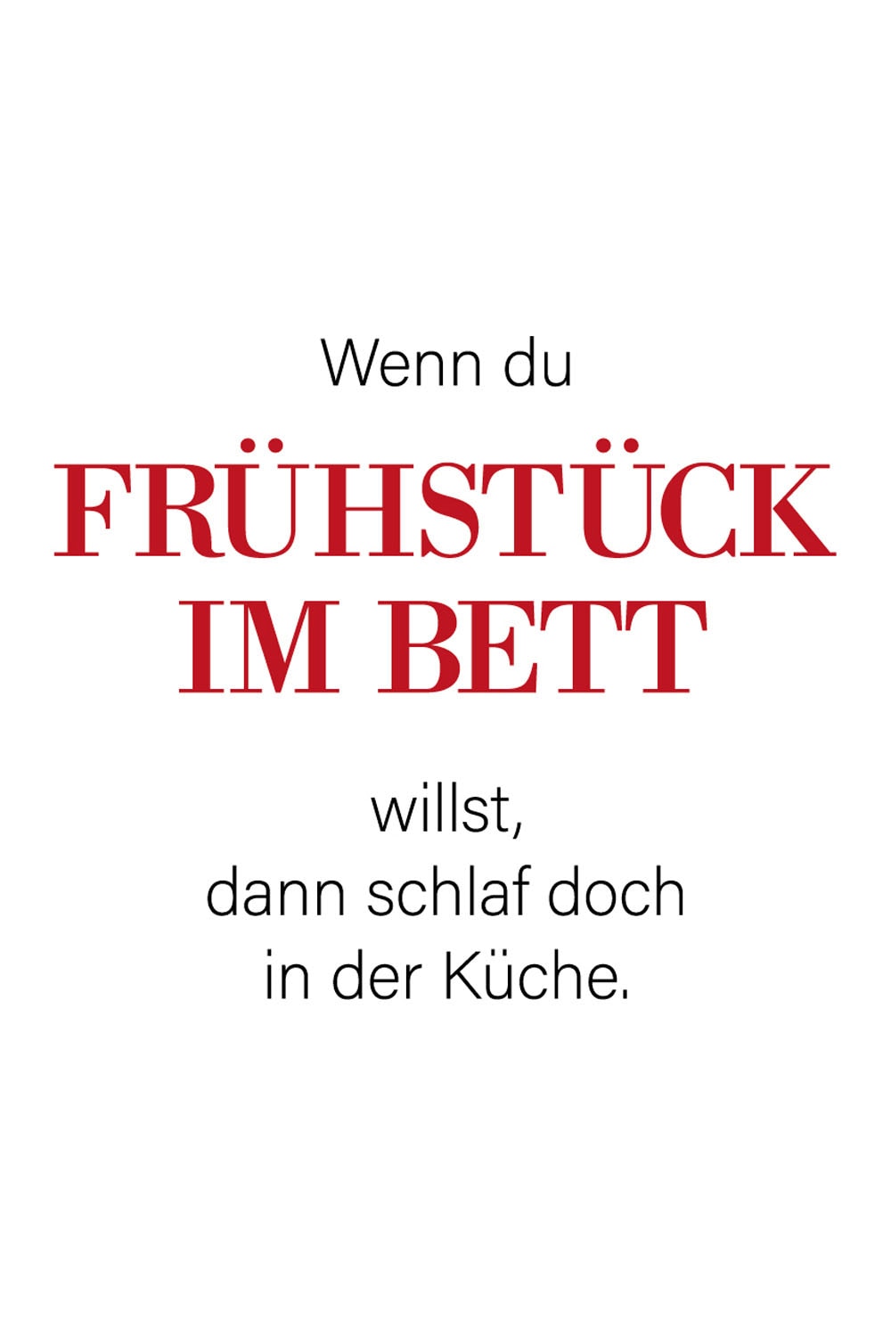 queence Wanddekoobjekt »FRÜHSTÜCK IM BETT«, Stahlschild, Blechschild, Spruc günstig online kaufen