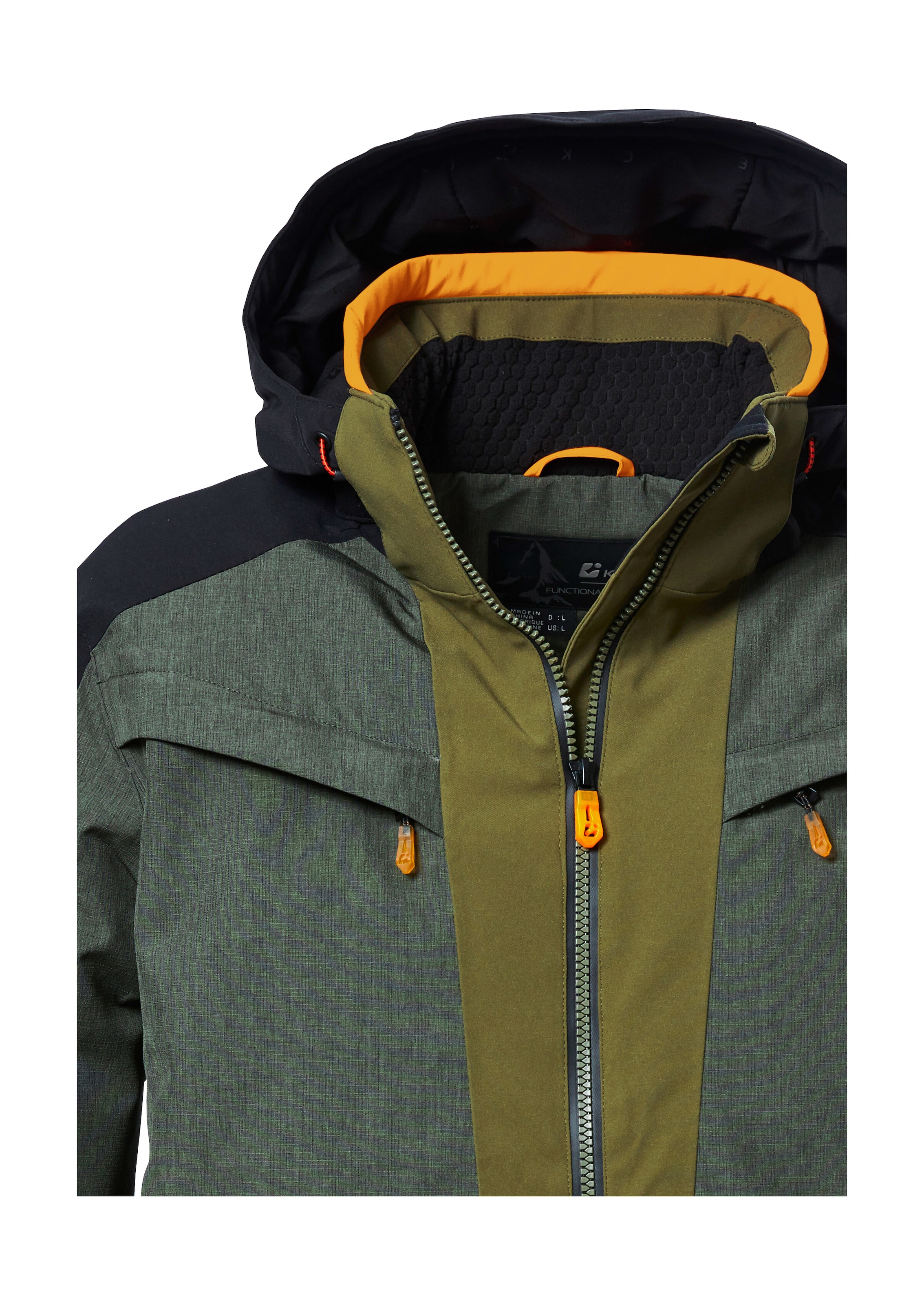 Killtec Skijacke »KSW 407 MN SKI JCKT«, Wasserdichte Skijacke mit Colourblock, atmungsaktiv, viele Taschen