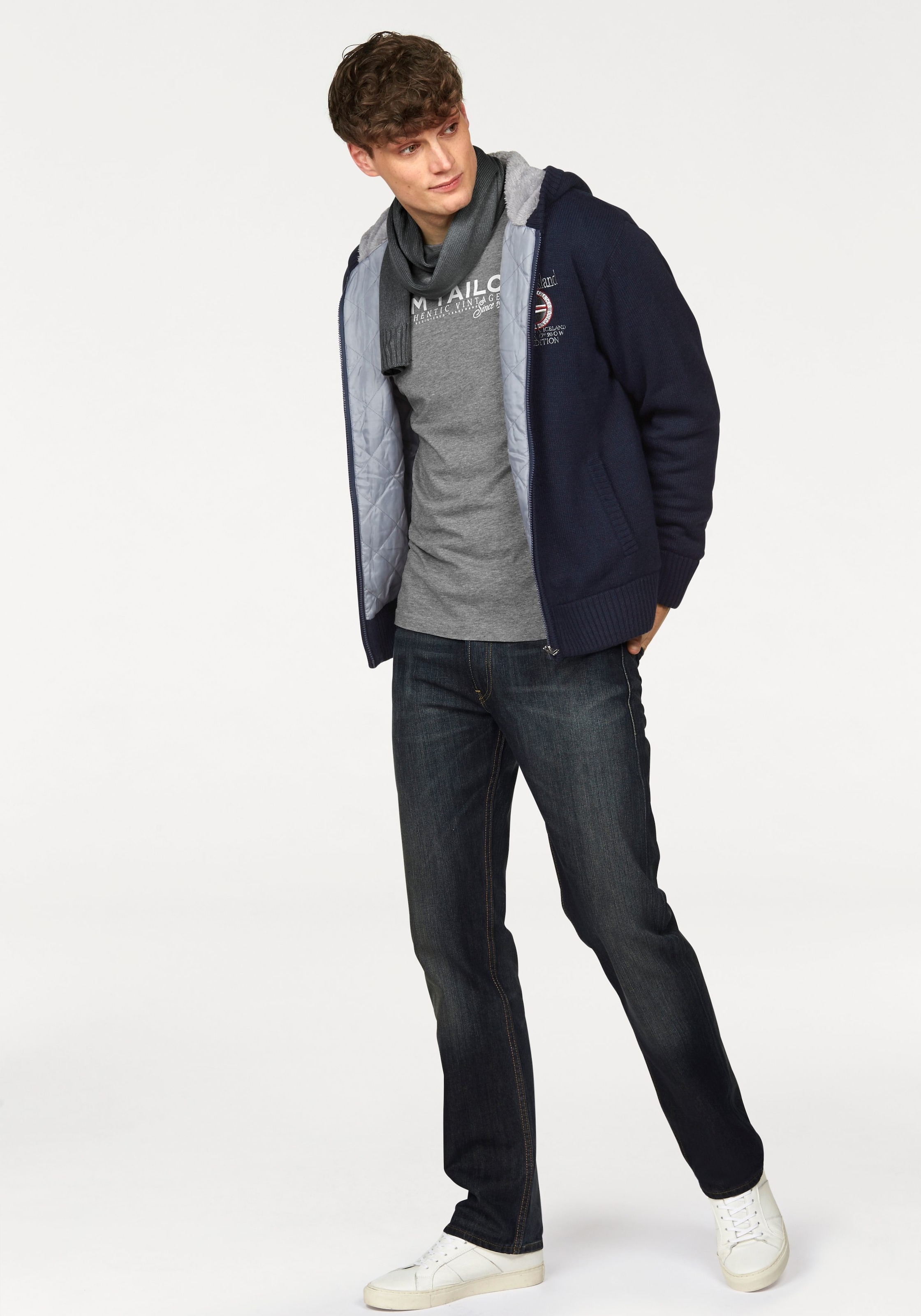 TOM TAILOR Rundhalsshirt mit Logoprint