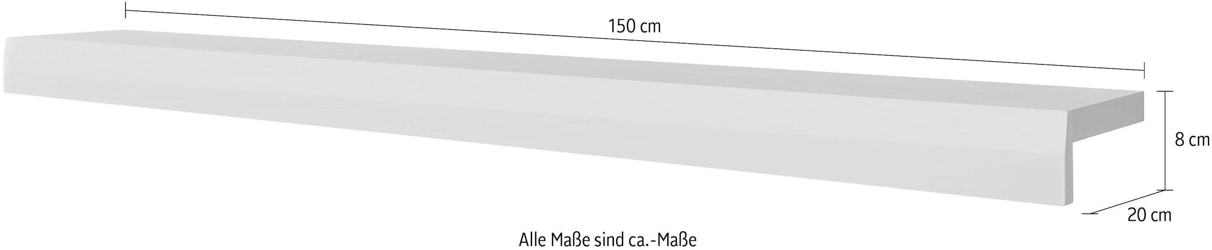 INOSIGN Wandregal »SCARA«, modernes Design in trendiger Farbe, Breite 150 cm