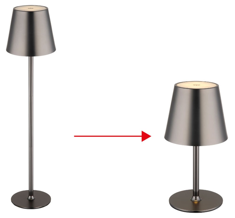 GLOBO LIGHTING Tischleuchte »VANNIE« LED-Modul 1 Stk. Warmweiß Tischlampe Nachttischlampe Deko-Tischleuchte Schlafzimmer