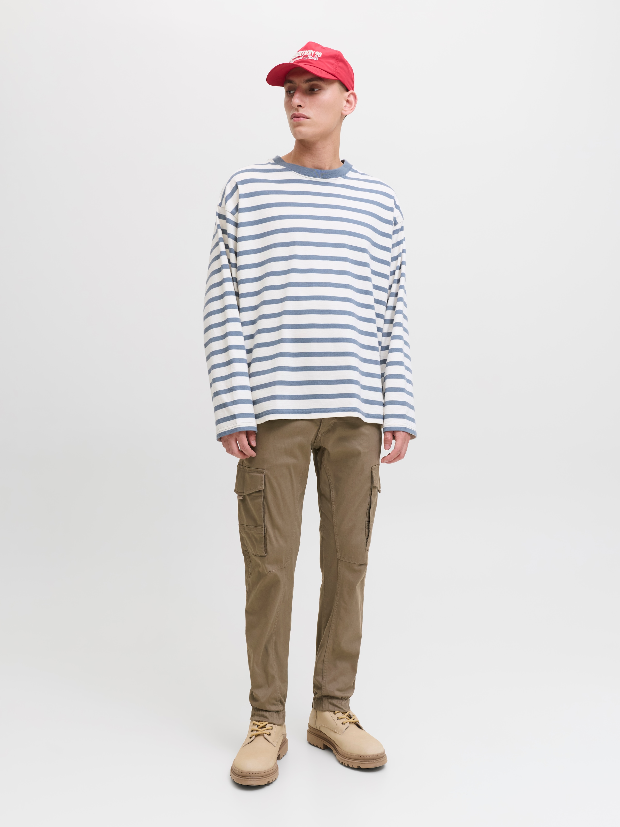 Jack & Jones Cargohose »JPSTPAUL JJFLAKE CARGO NOOS«, mit Beintaschen
