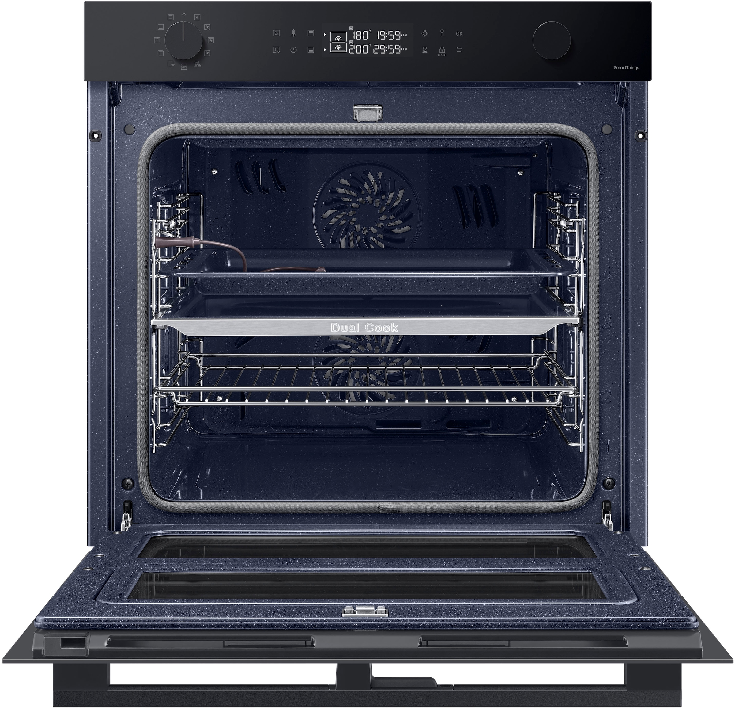 Samsung Einbaubackofen Serie 4 »NV7B45502AK/U1«, Pyrolyse-Selbstreinigung, Dual Cook Flex