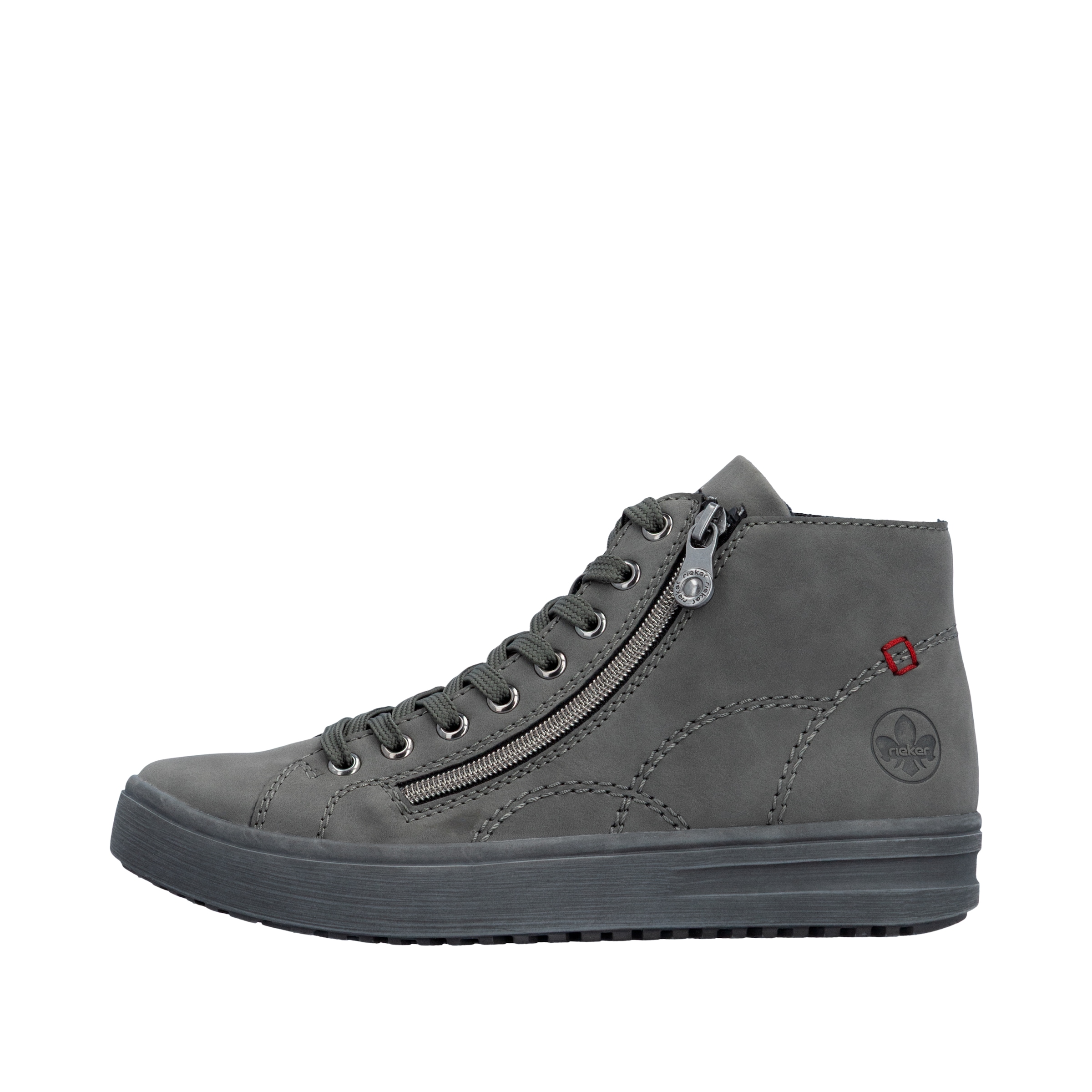 Rieker Schnürboots  High Top-Sneaker, Herbstschuh mit dezenten Ziernähten