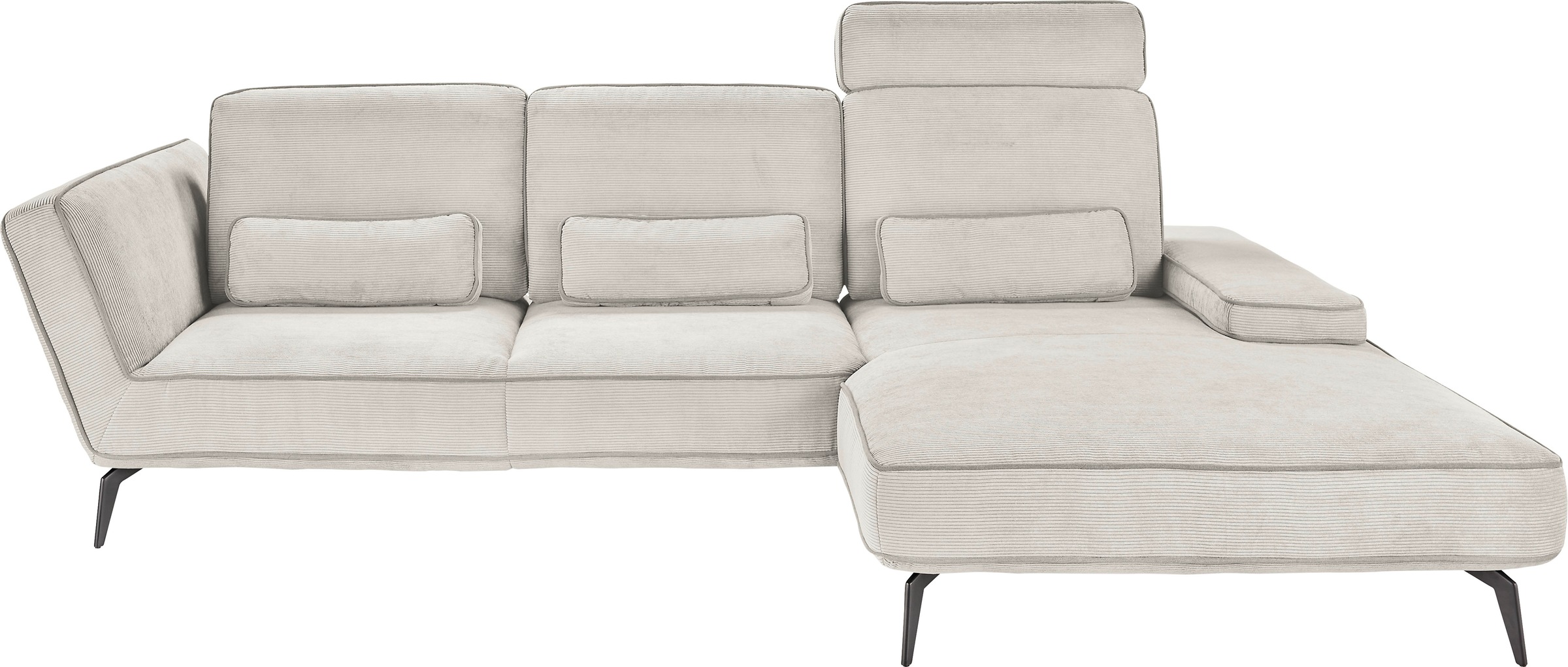 set one by Musterring Ecksofa »SO 4500, Füße schwarz matt, inkl Schwenkrück günstig online kaufen