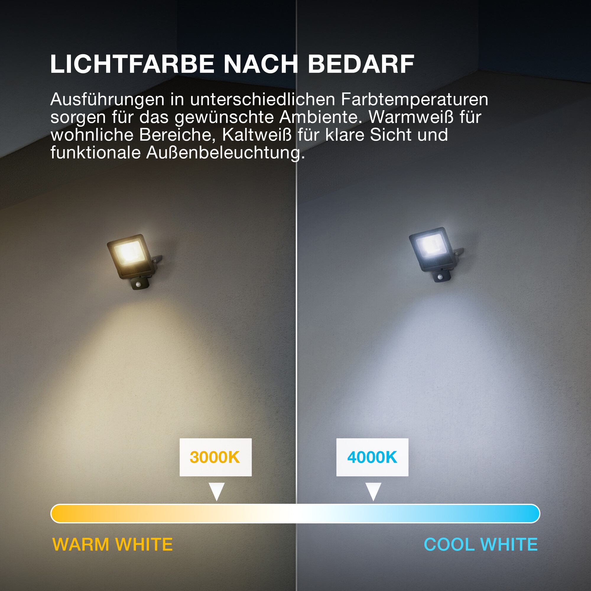 Osram LED Flutlichtstrahler »ENDURA® Flood Warm White PCR« LED-Modul 1 Stk. Warmweiß grau, LED-Modul, Aluminium