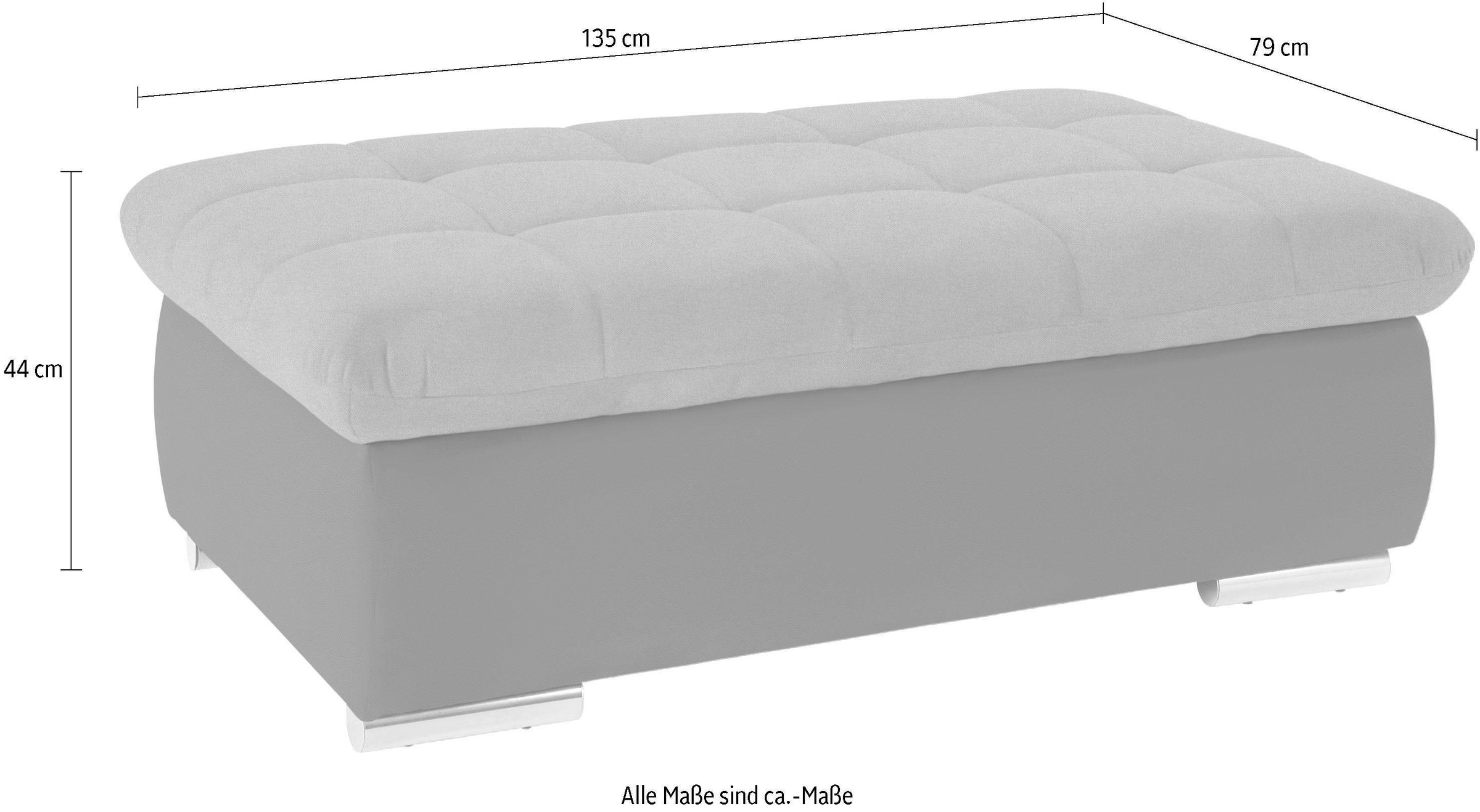 DOMO collection Hocker »Mona«, mit Stauraumfach