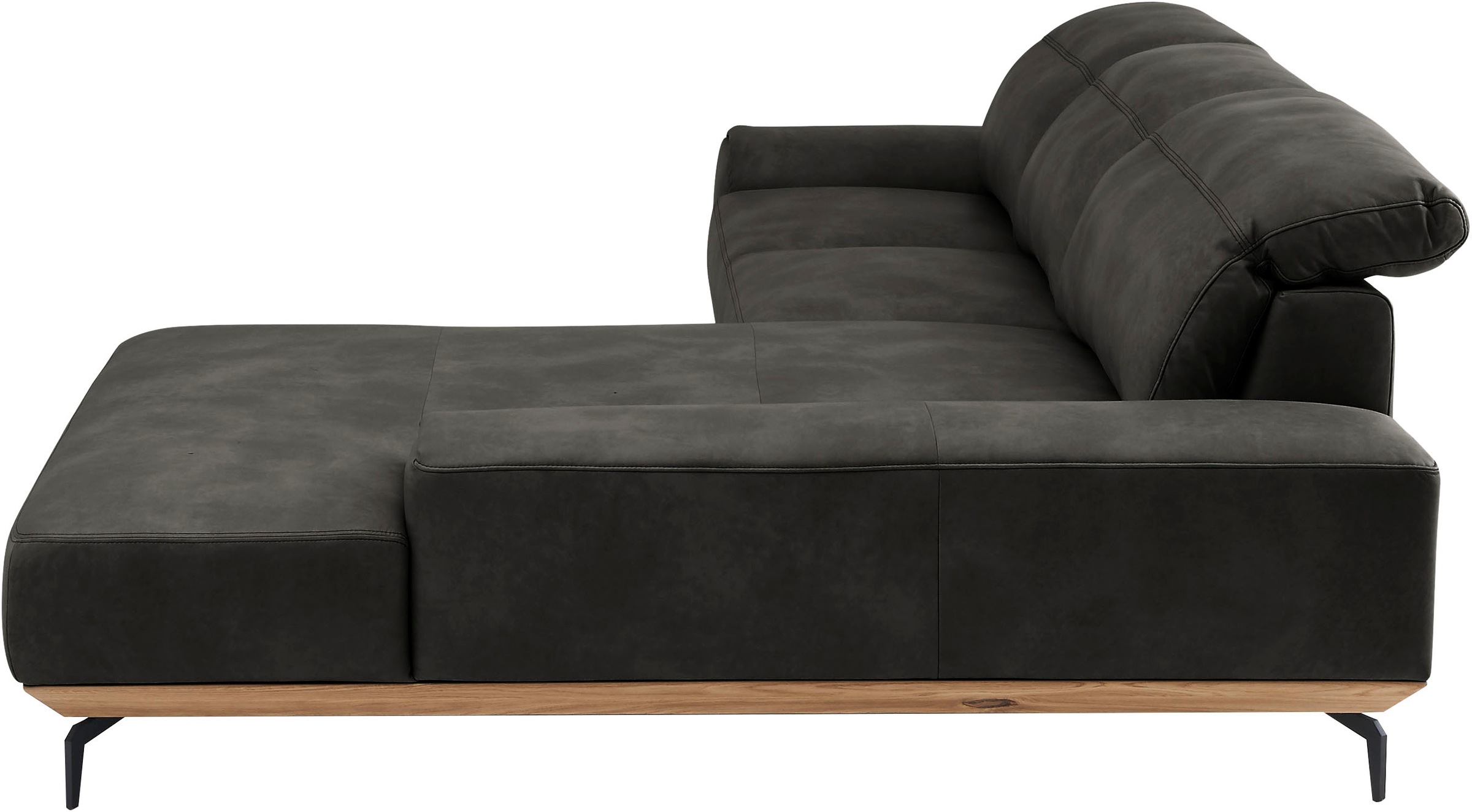 Musterring Wohnlandschaft »MR 2490«, Fuß Schwarz, Sitzhöhe 46cm, wahlweise mit Funktionen, Maße 342x207 cm
