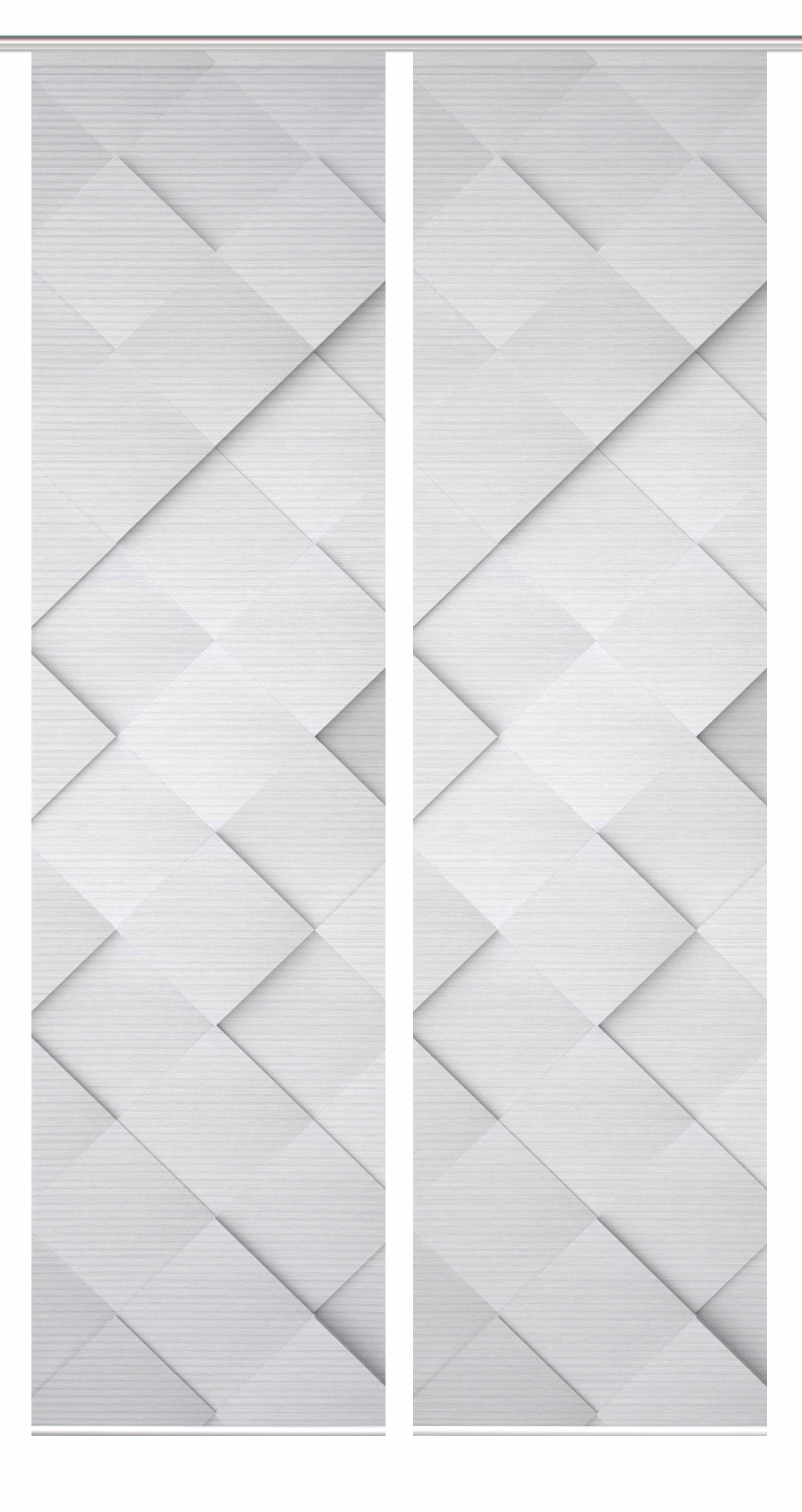 HOME in green Schiebegardine »SYLVIA« Paneelwagen 2 Stk. tlg. SET DIGITALDRUCK,BAMBUSOPTIK RECYCELT