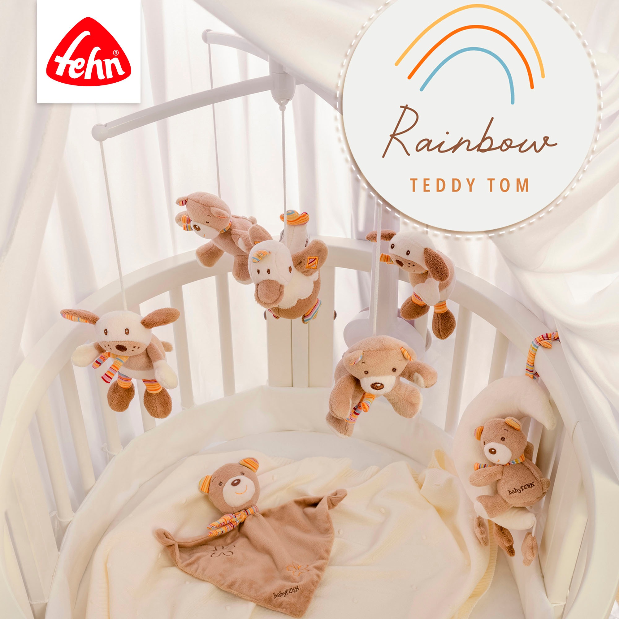 Fehn Greifspielzeug »Rainbow, Activity-Trapez«, inklusive Befestigungsring