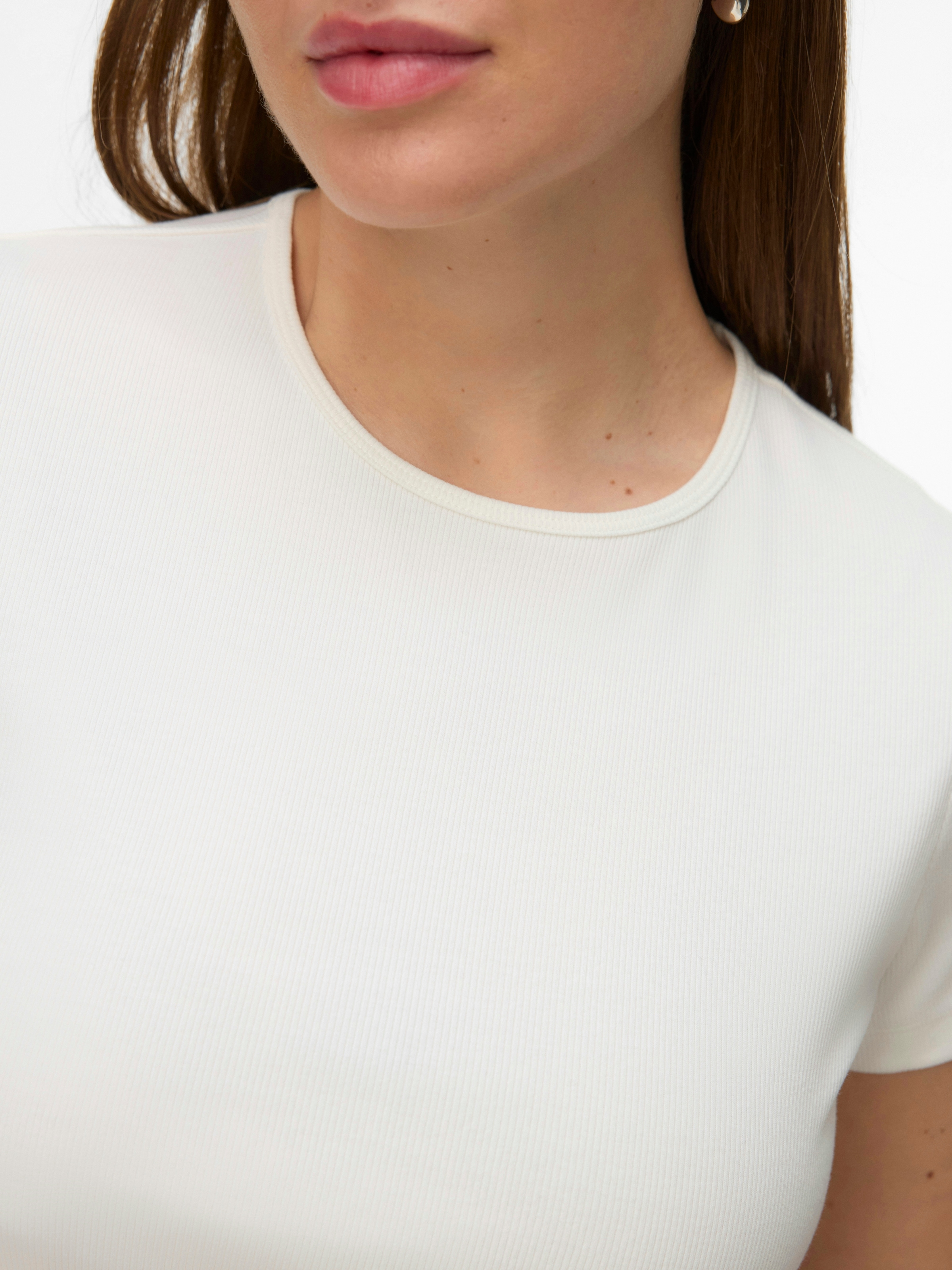 Vero Moda Curve T-Shirt »VMCHLOE SS SHORT TOP GA JRS NOOS CUR« Baumwollmischung