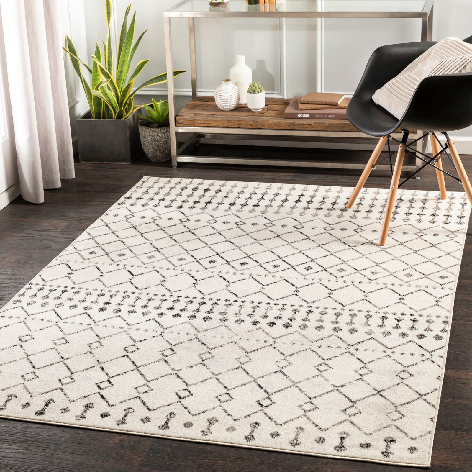 Bild von Surya Teppich »Geometric«, rechteckig, Berber, Ethnisch Boho Kurzflor Wohnzimmerteppich, Schlafzimmer