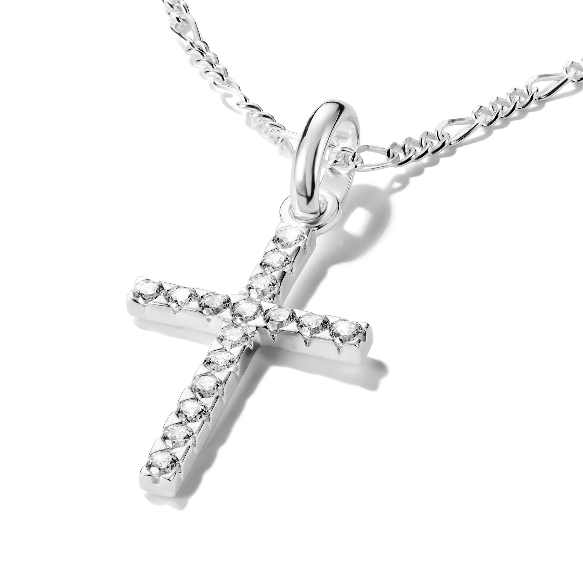 THOMAS SABO Charm Kreuz »Charm Kreuz - Connect, CC1203-051-14«, mit Zirkonia (synth.)