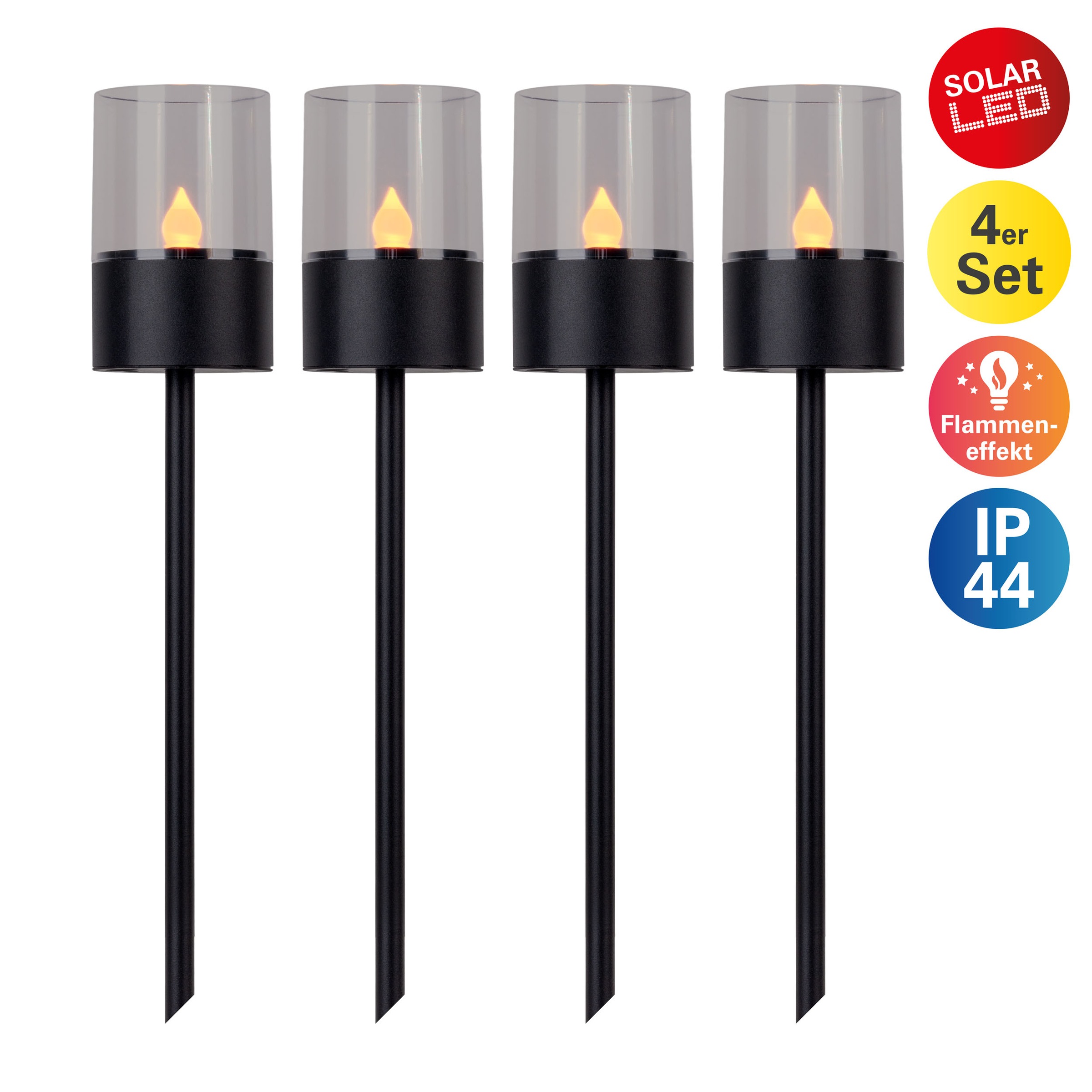 my home LED Solarleuchte »Lufy«, 4 flammig, Leuchtmittel LED-Modul   LED fe günstig online kaufen