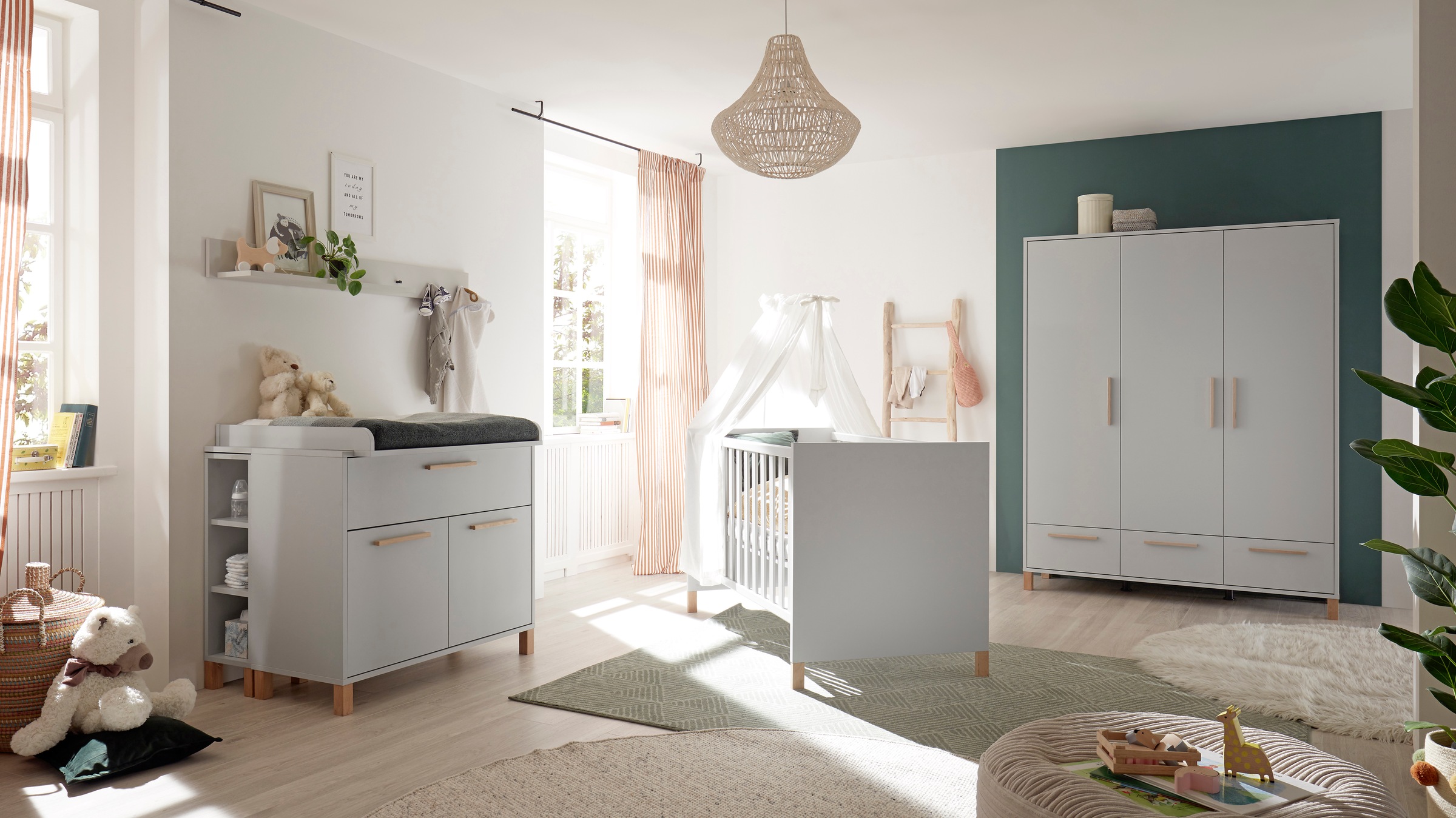 Mäusbacher Babybett Holzfüße, Holzgriffe günstig online kaufen