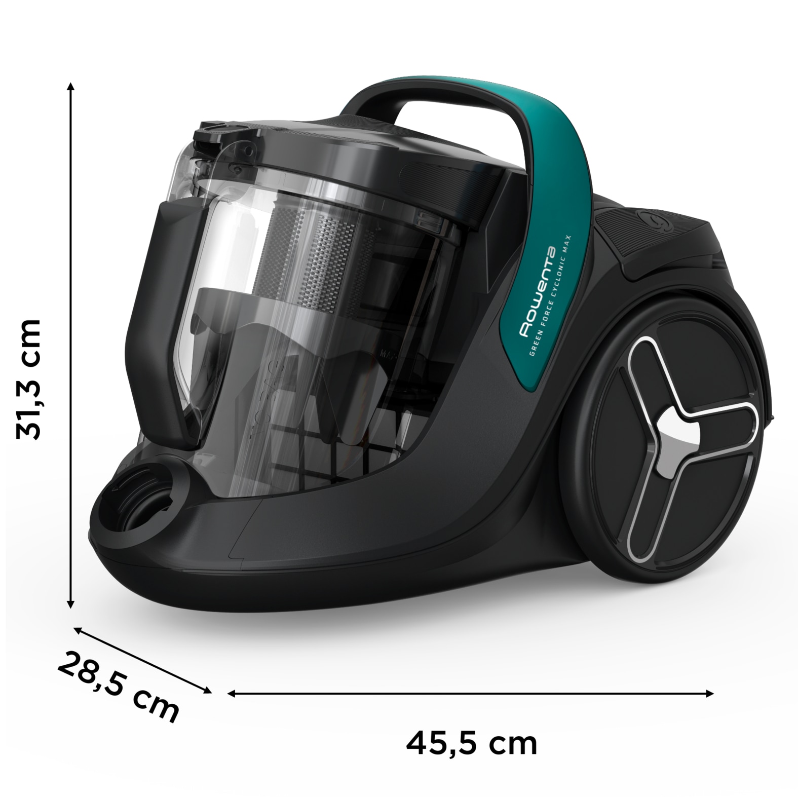 Rowenta Bodenstaubsauger »Green Force Cyclonic Max, beutellos mit XXL Fassungsvermögen, kompakt« 750 W beutellos ECO-Design, sehr leise mit nur 73 dB(A), 99,98% Filtration, RO7B12