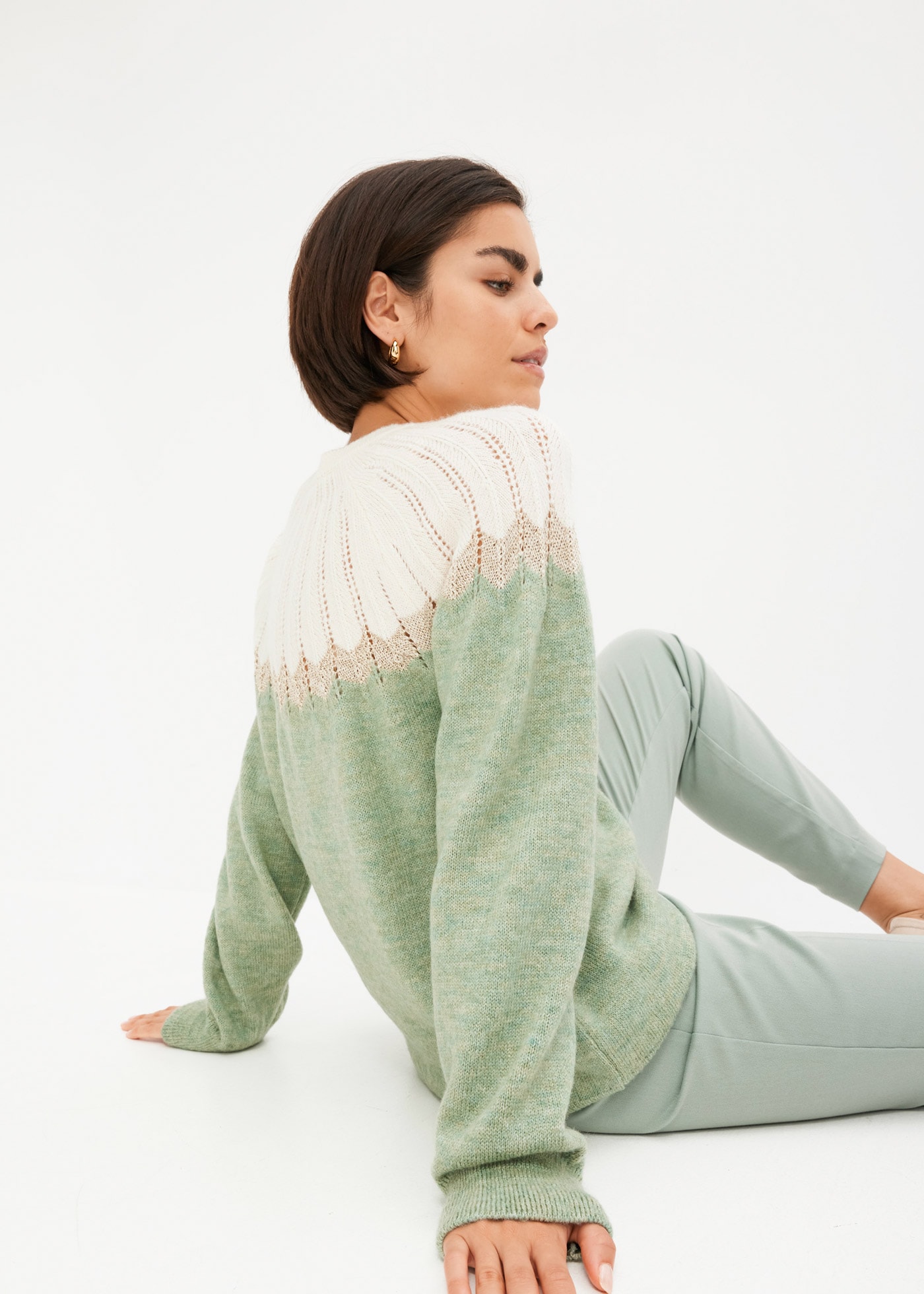 bonprix Ajourpullover