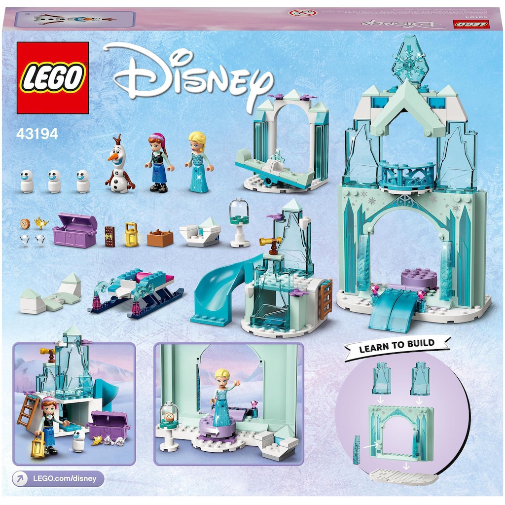 LEGO® Konstruktionsspielsteine »Annas und Elsas Wintermärchen (43194), LEGO® Disney Frozen«, (154 St.), Made in Europe